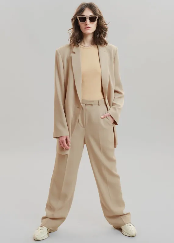 Isla Tailored Trousers - Natural sold by Frankie Shop