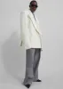 Keira Double Breasted Wool Blazer - Cream sold by Frankie Shop