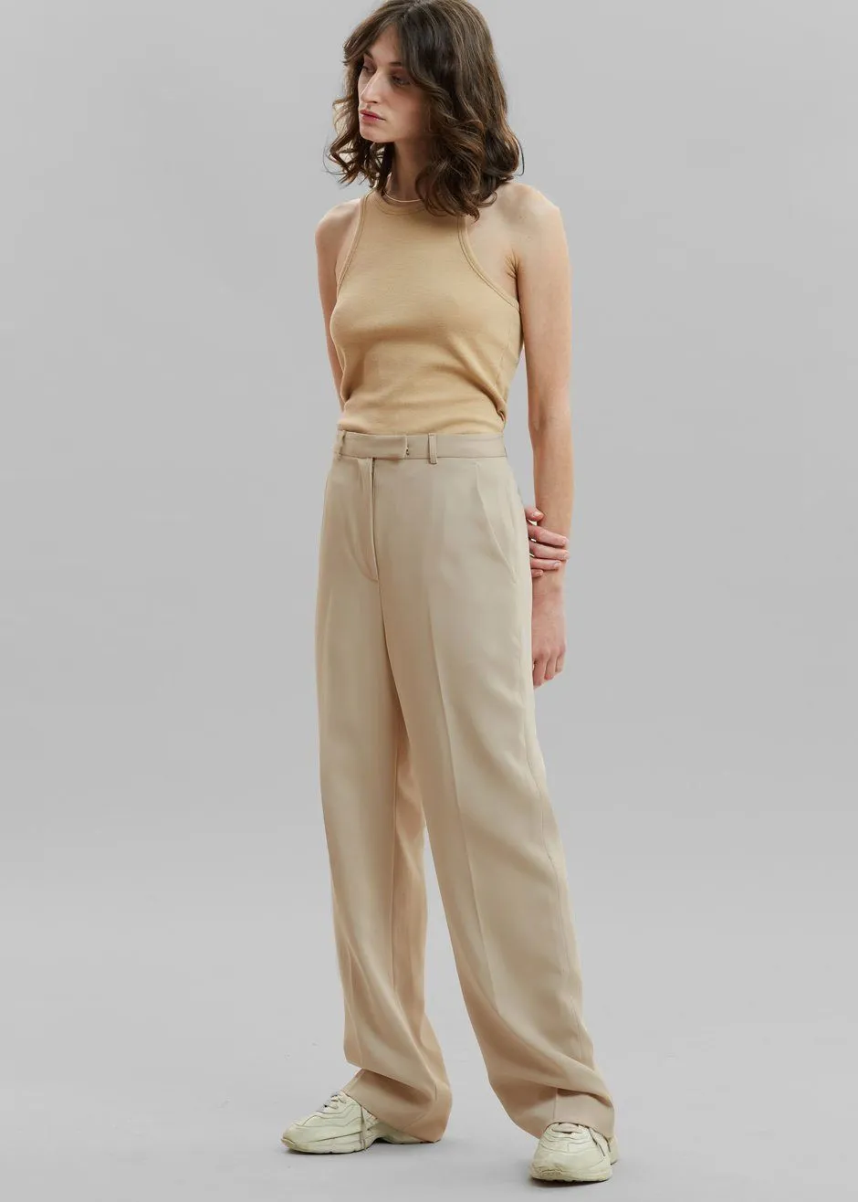 Isla Tailored Trousers - Natural sold by Frankie Shop product image thumbnail 2