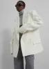 Keira Double Breasted Wool Blazer - Cream sold by Frankie Shop