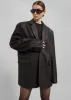 Kelso Faux Leather Blazer - Brown sold by Frankie Shop