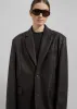 Kelso Faux Leather Blazer - Brown sold by Frankie Shop