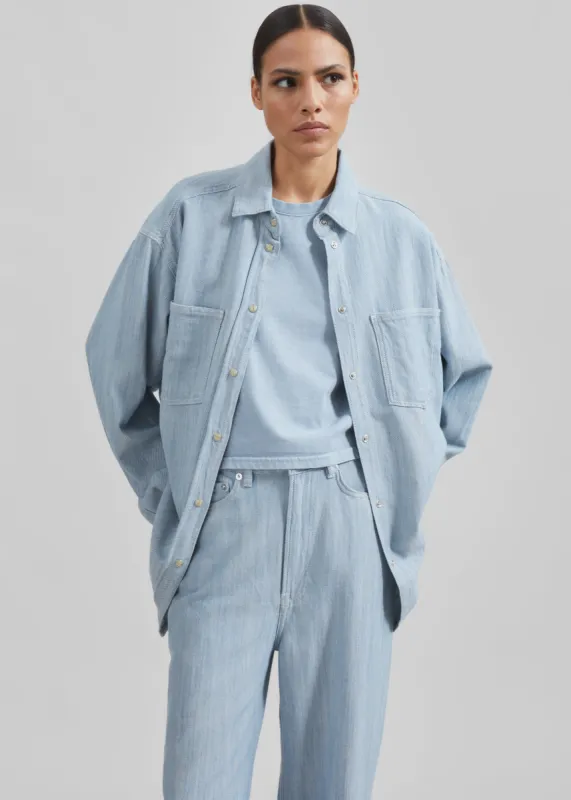 Samsøe Samsøe Saeleanor Shirt - Breeze Blue sold by Frankie Shop