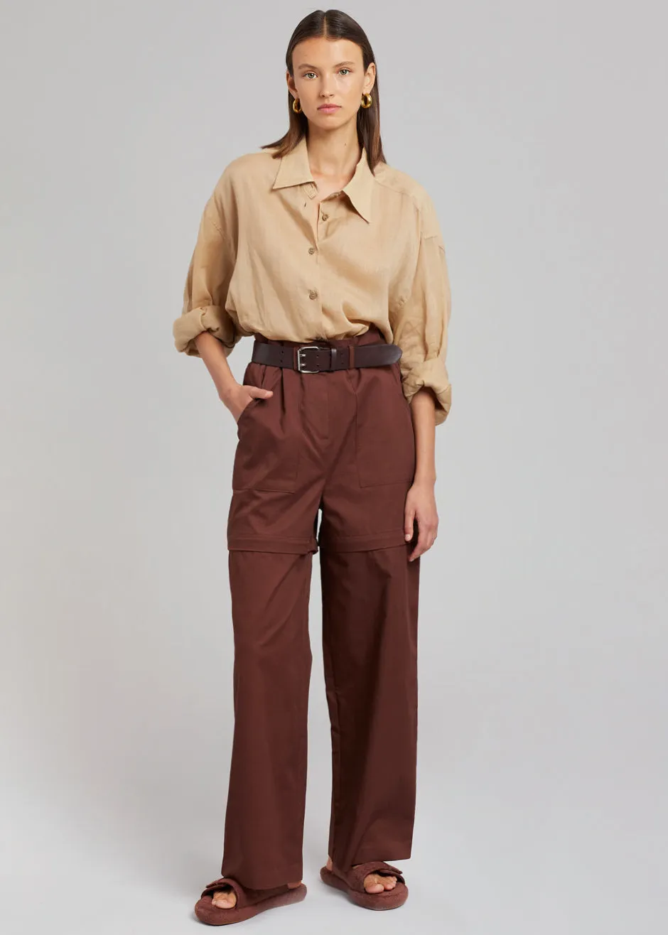 Mada Belted Pants - Tawney sold by Frankie Shop