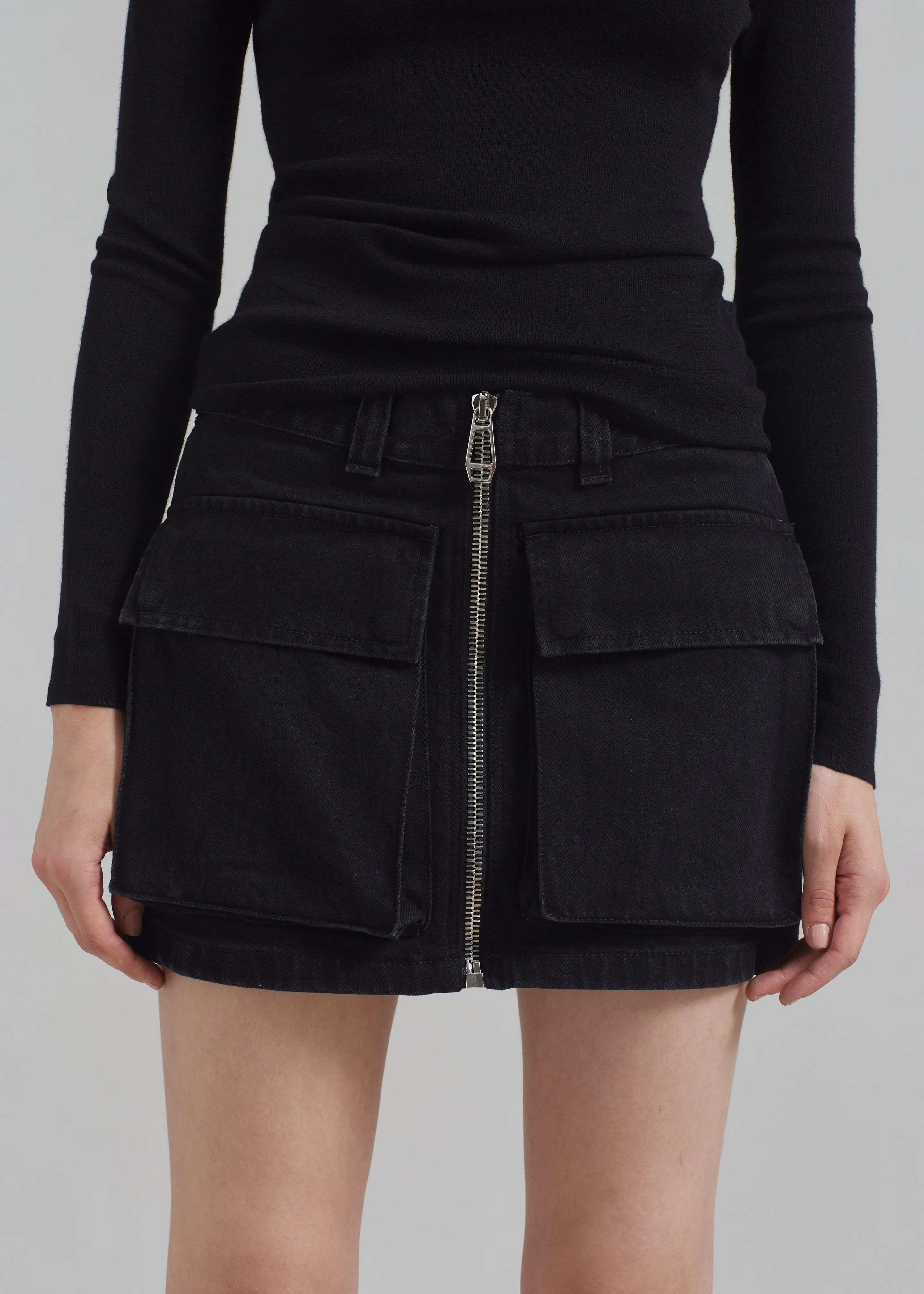 Haikure Molly Mini Skirt - Black Stone sold by Frankie Shop product image thumbnail 4