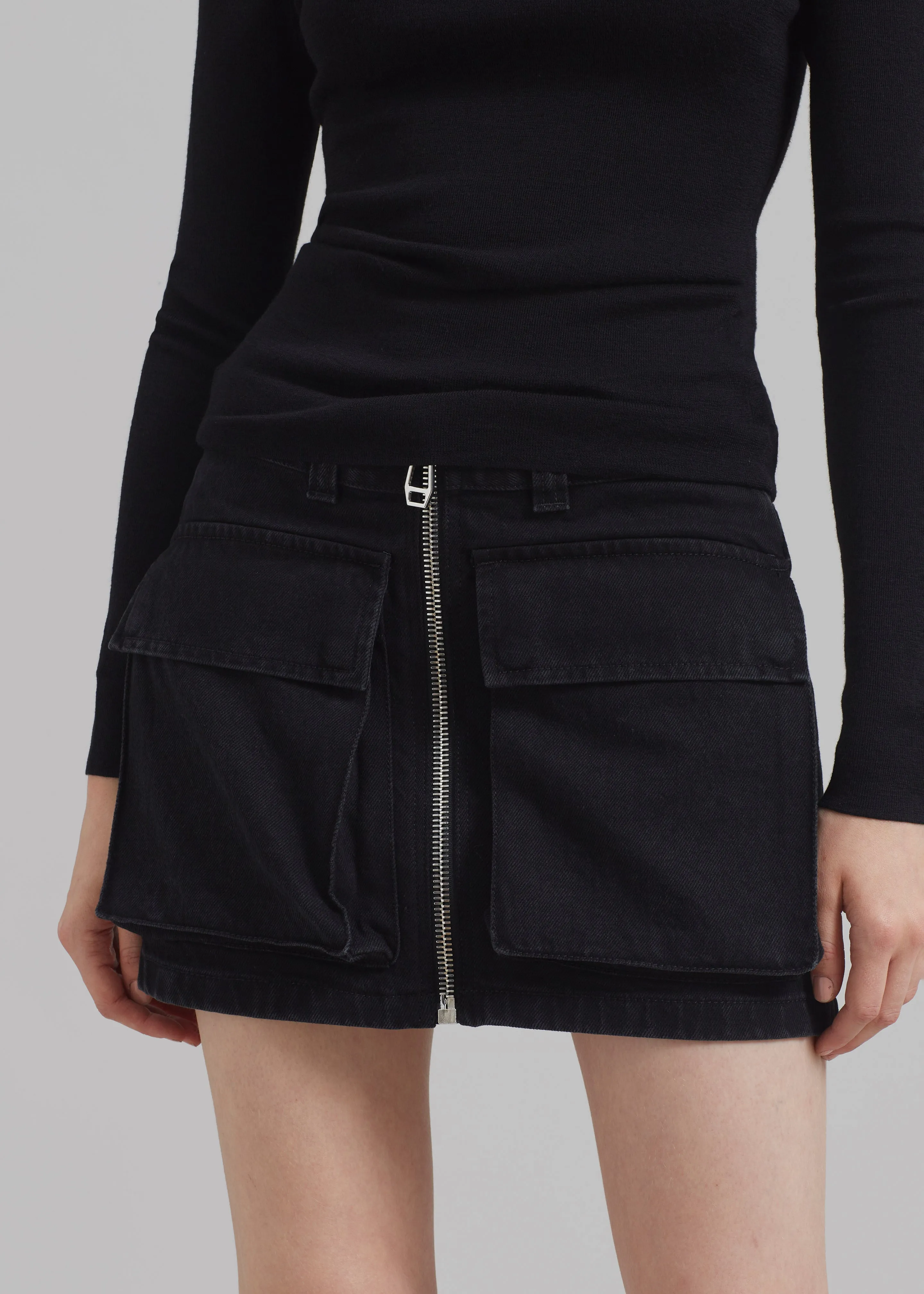 Haikure Molly Mini Skirt - Black Stone sold by Frankie Shop product image thumbnail 2