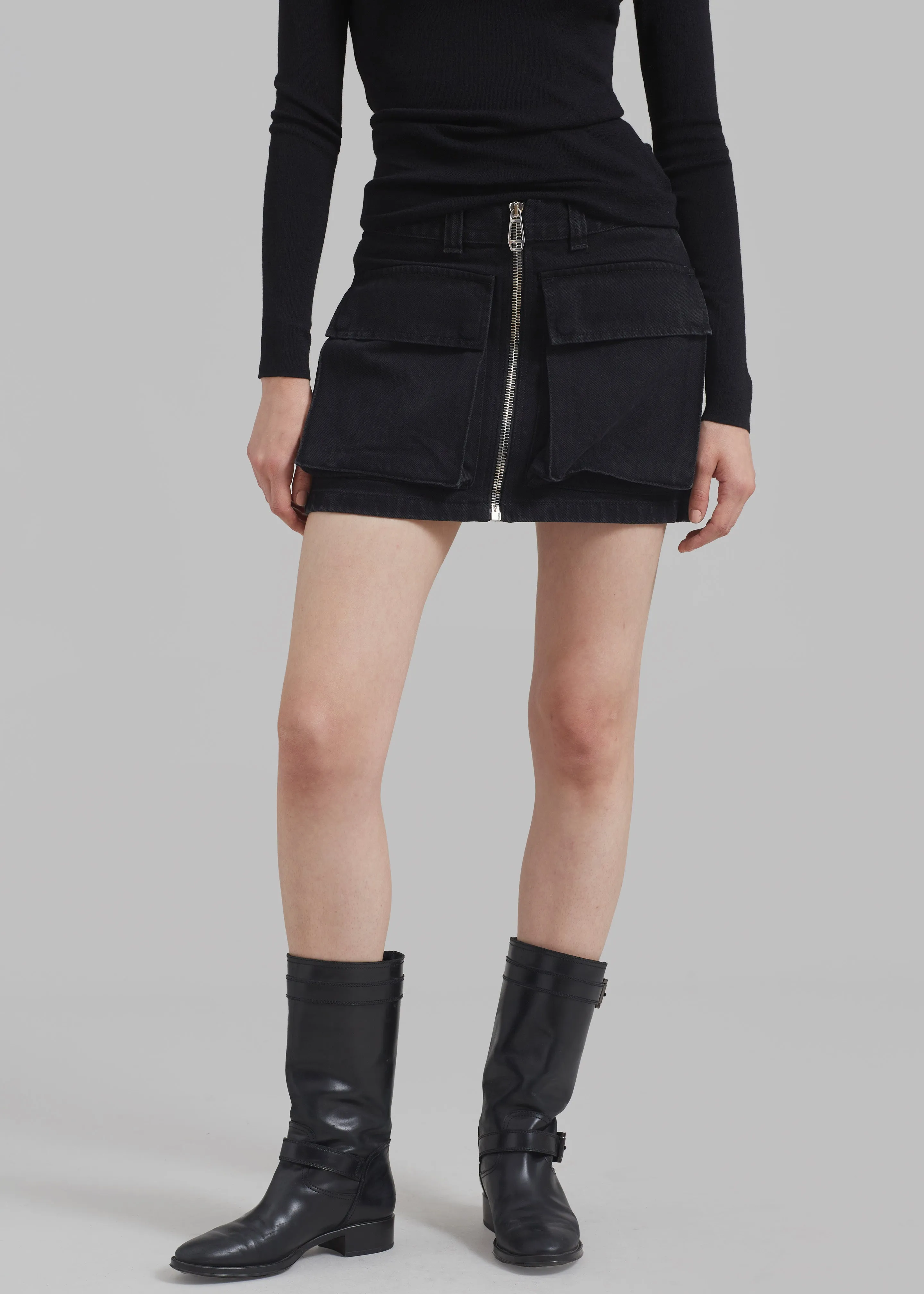 Haikure Molly Mini Skirt - Black Stone sold by Frankie Shop product image thumbnail 5