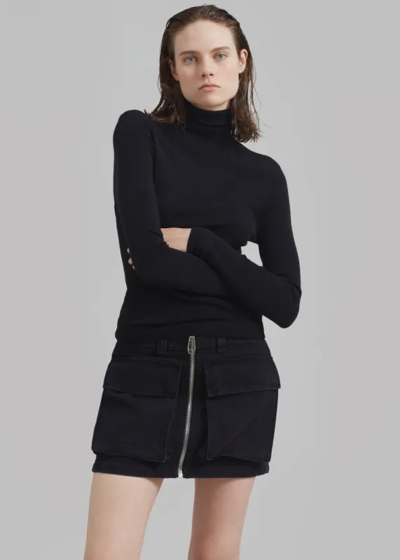 Haikure Molly Mini Skirt - Black Stone sold by Frankie Shop