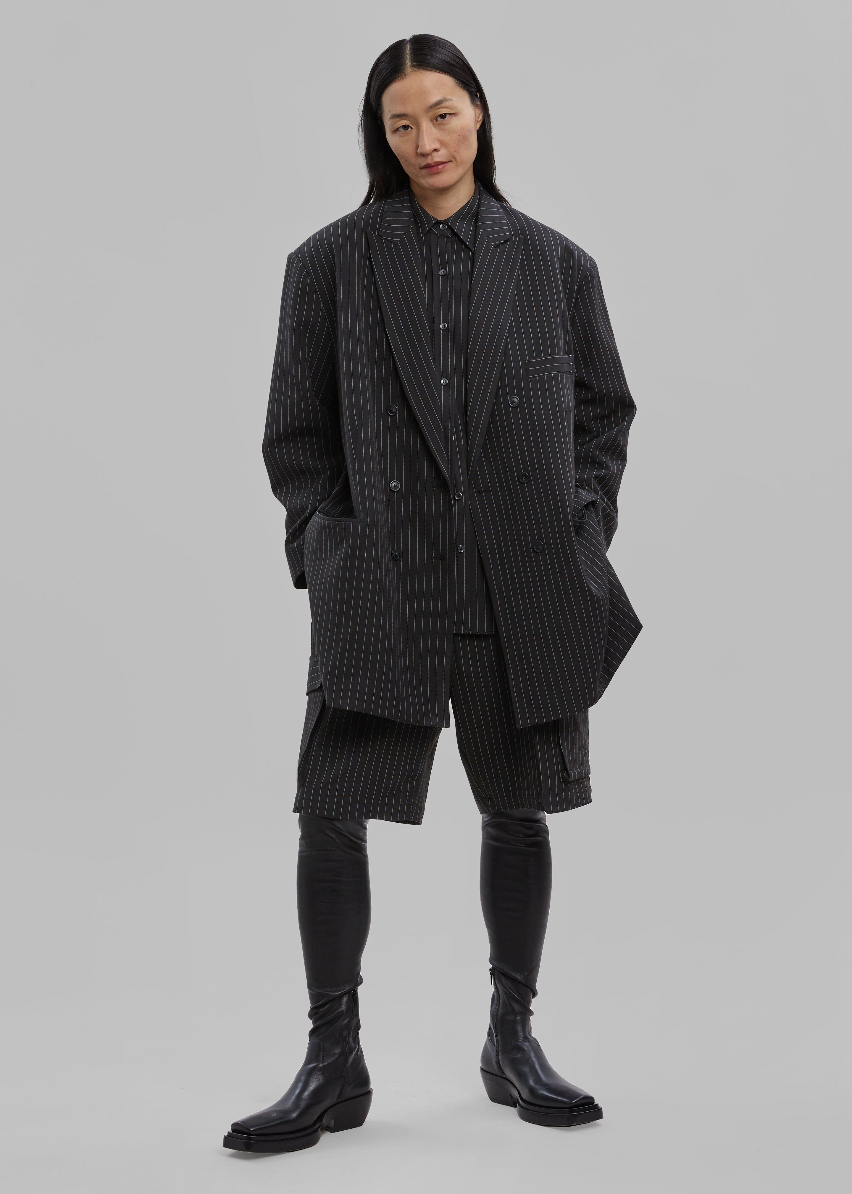 Omoka Blazer - Black Pinstripe sold by Frankie Shop product image thumbnail 3