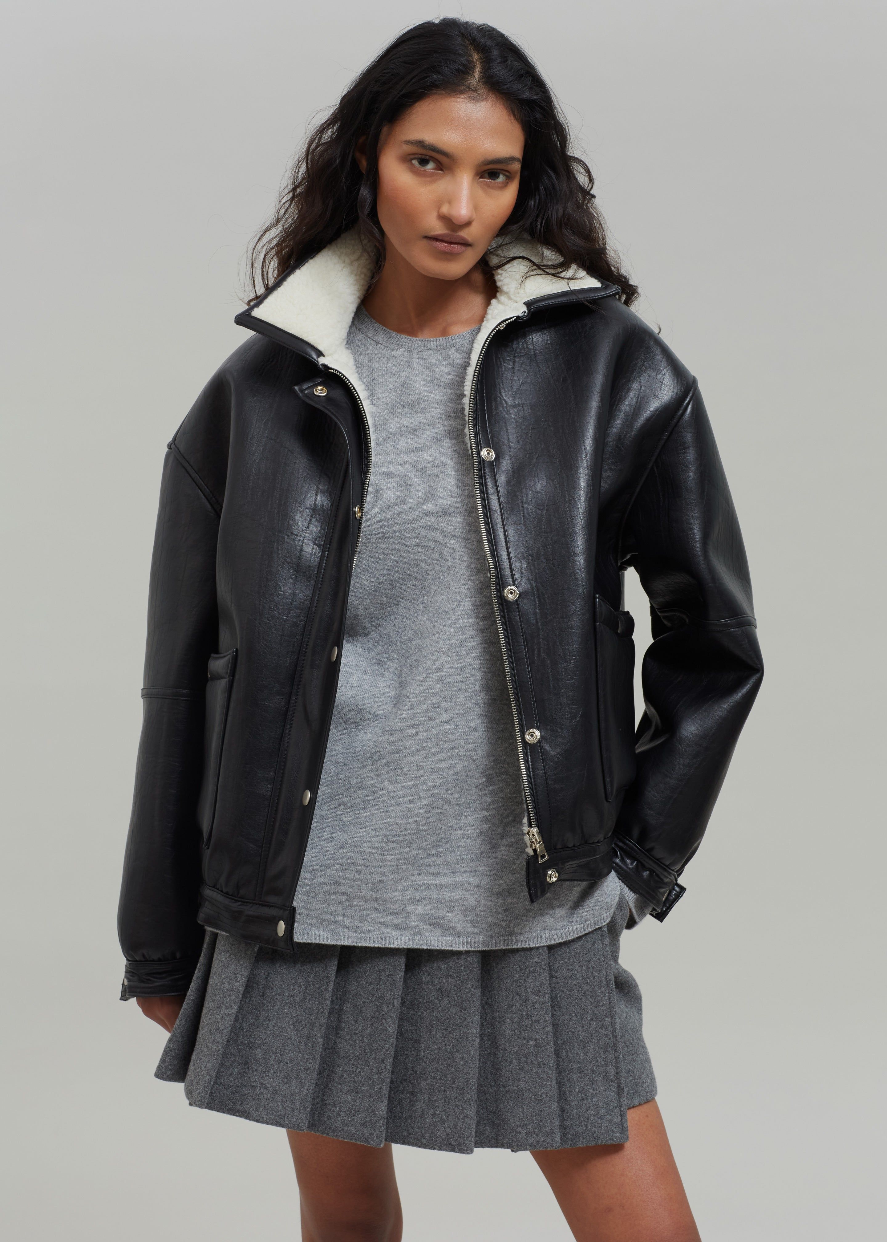 Arin Faux Leather Jacket - Black sold by Frankie Shop product image thumbnail 5