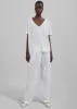 Asten V-Neck T-Shirt - White sold by Frankie Shop