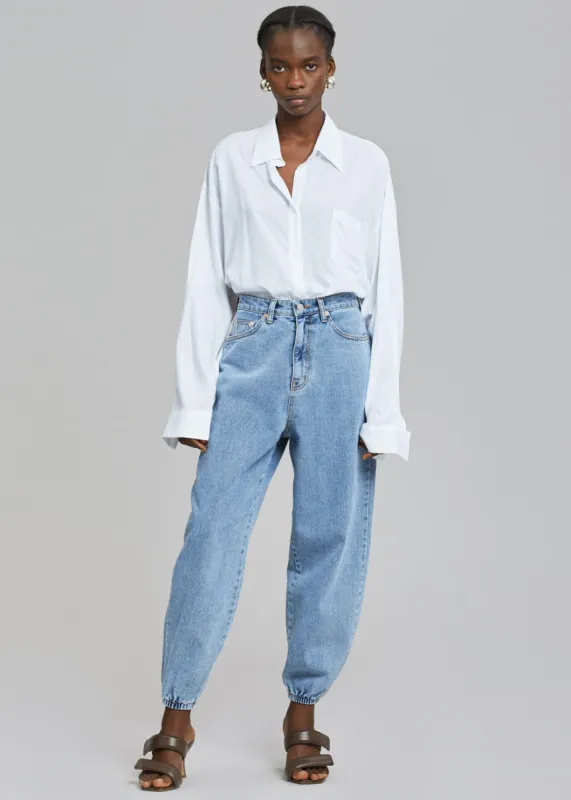 Hutch Denim Jogger - Worn Wash made by Frankie Shop