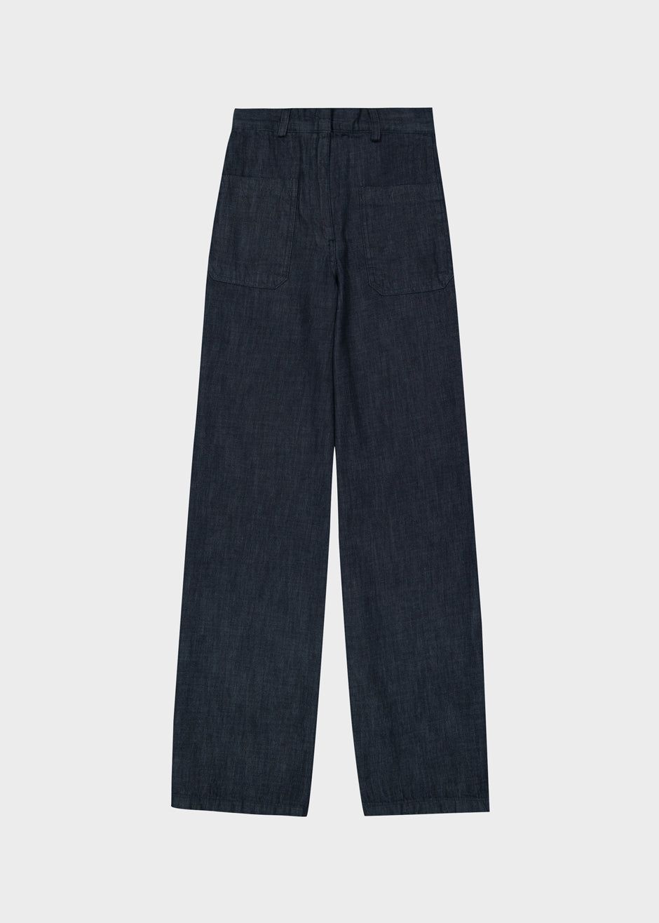 Mar High Waisted Denim Pant - Dark Indigo sold by Frankie Shop product image thumbnail 6