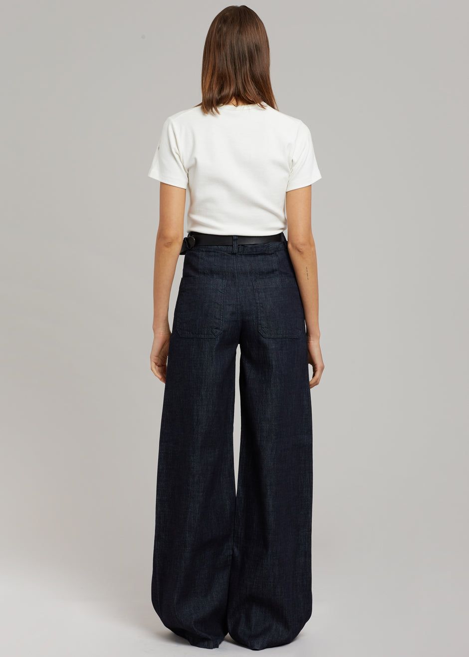 Mar High Waisted Denim Pant - Dark Indigo sold by Frankie Shop product image thumbnail 5