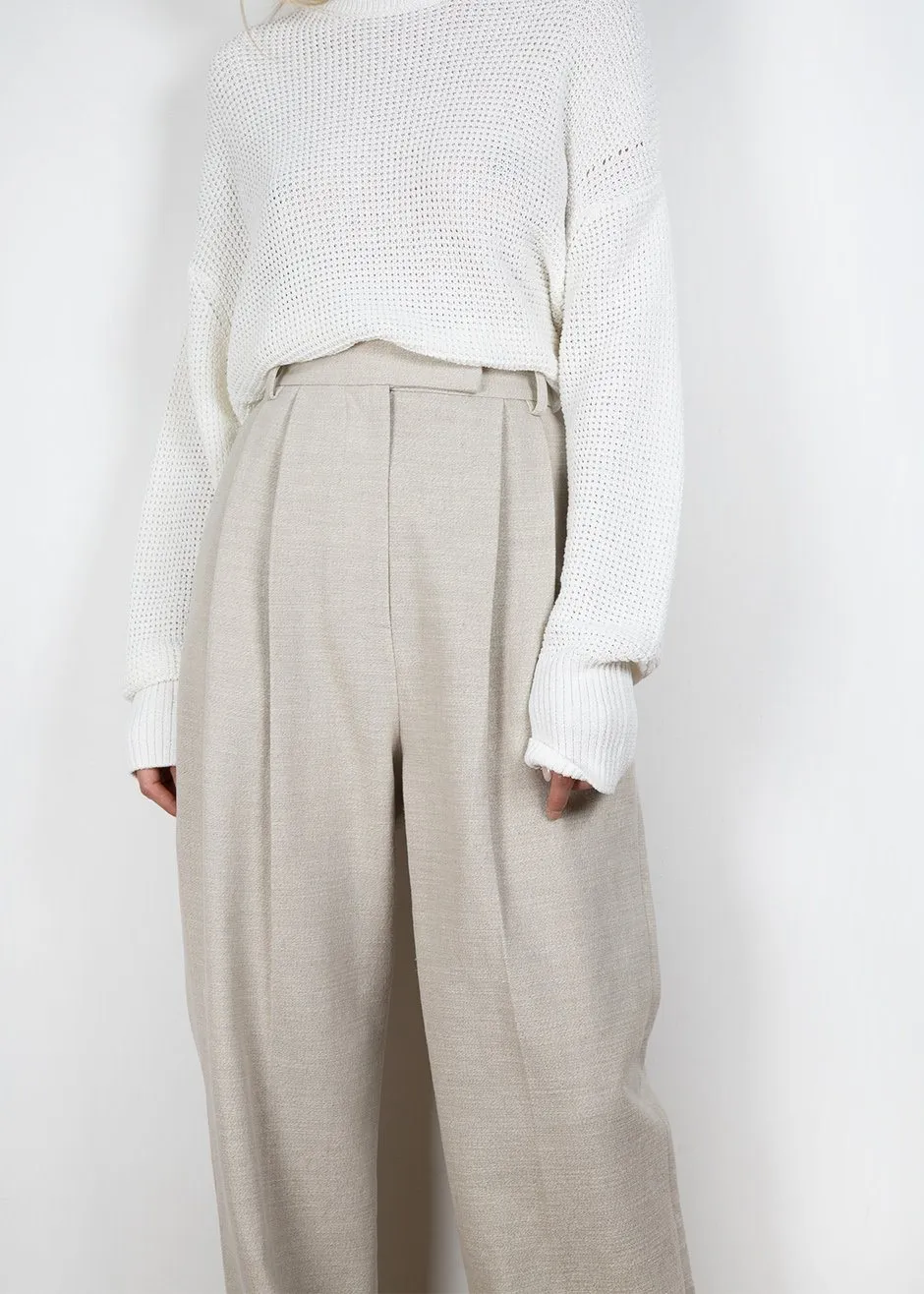 Pace Pleated Linen Blend Pants - Sand sold by Frankie Shop product image thumbnail 2