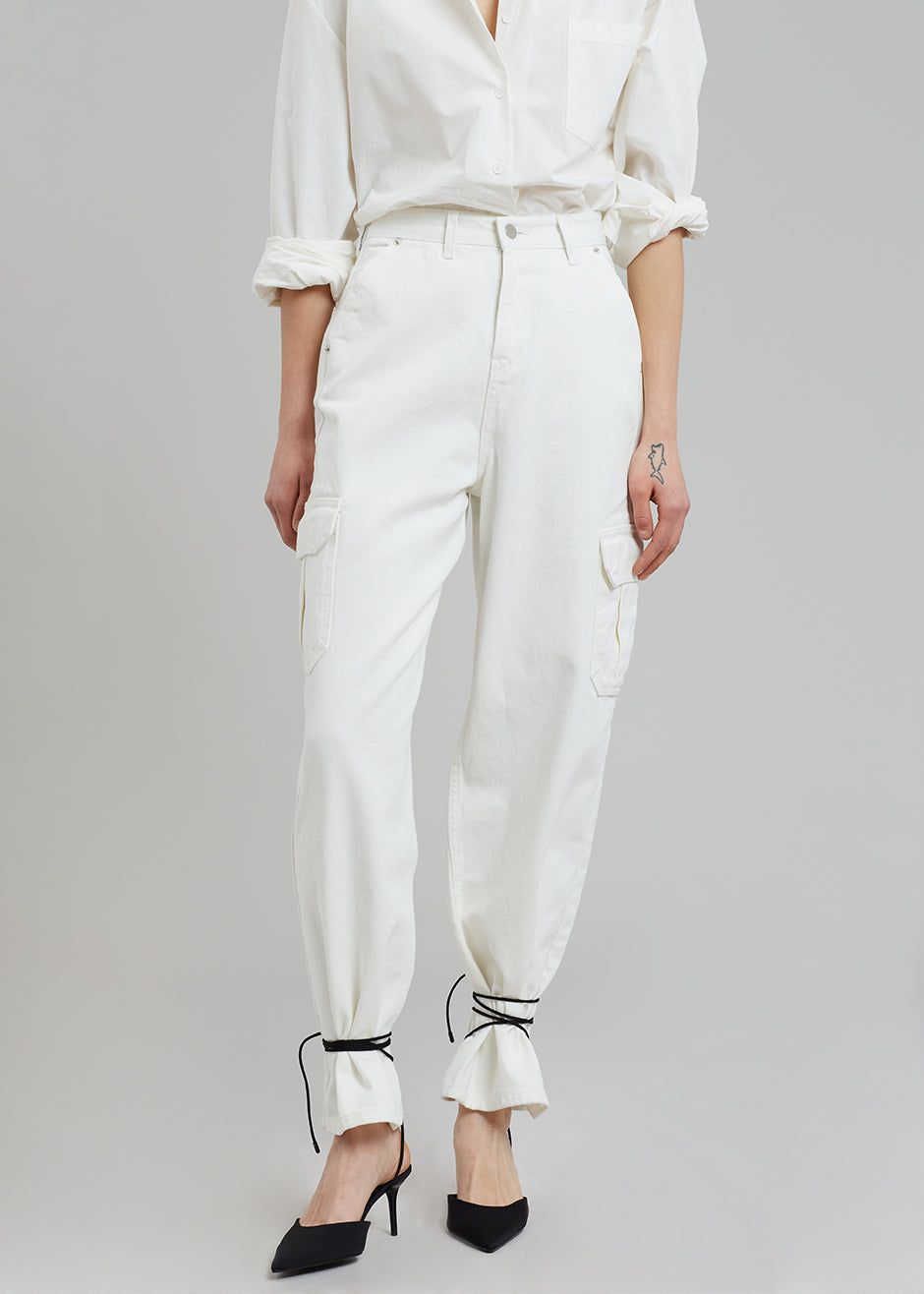 Kai Cargo Denim Pants - White sold by Frankie Shop product image thumbnail 5