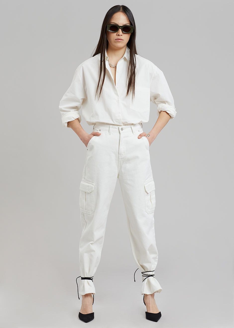 Kai Cargo Denim Pants - White sold by Frankie Shop product image thumbnail 8