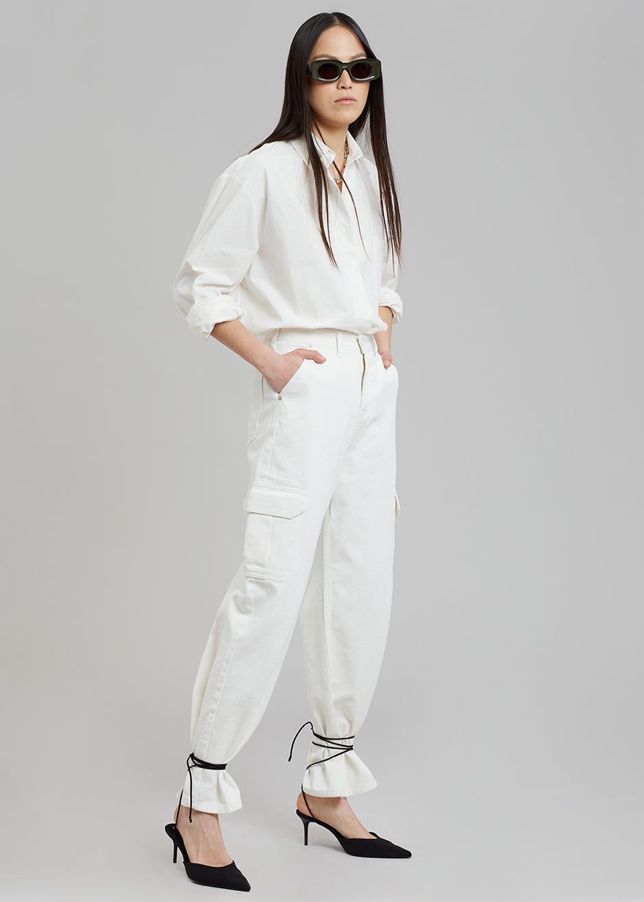 Kai Cargo Denim Pants - White sold by Frankie Shop product image thumbnail 9