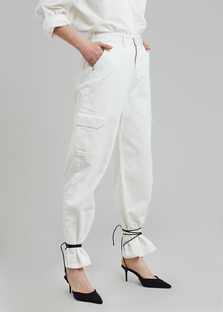 Kai Cargo Denim Pants - White sold by Frankie Shop product image thumbnail 2