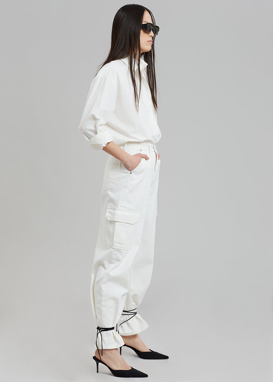 Kai Cargo Denim Pants - White sold by Frankie Shop product image thumbnail 7