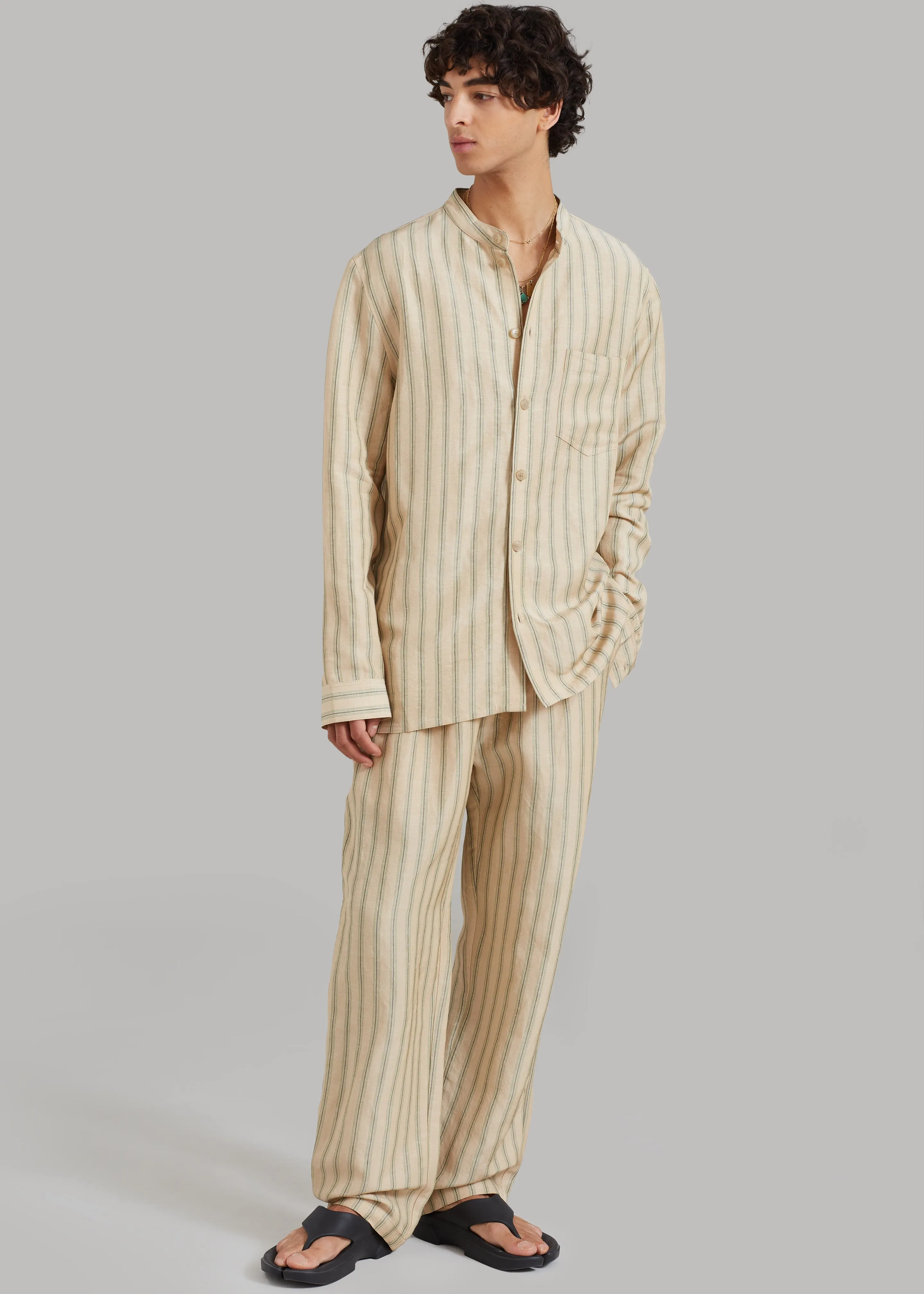 Róhe Resort Striped Trousers - Deckchair Stripe sold by Frankie Shop product image thumbnail 3