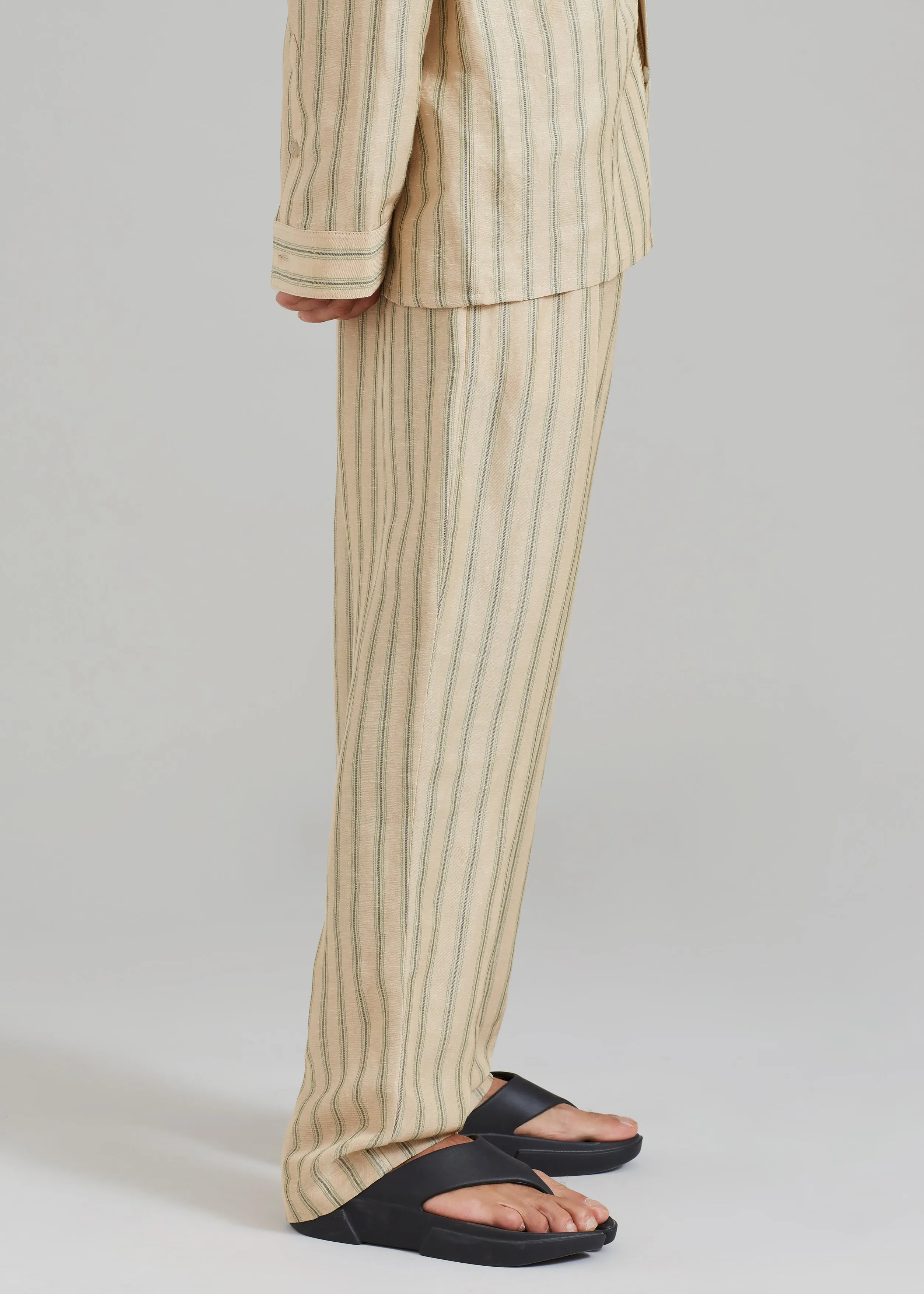 Róhe Resort Striped Trousers - Deckchair Stripe sold by Frankie Shop product image thumbnail 5