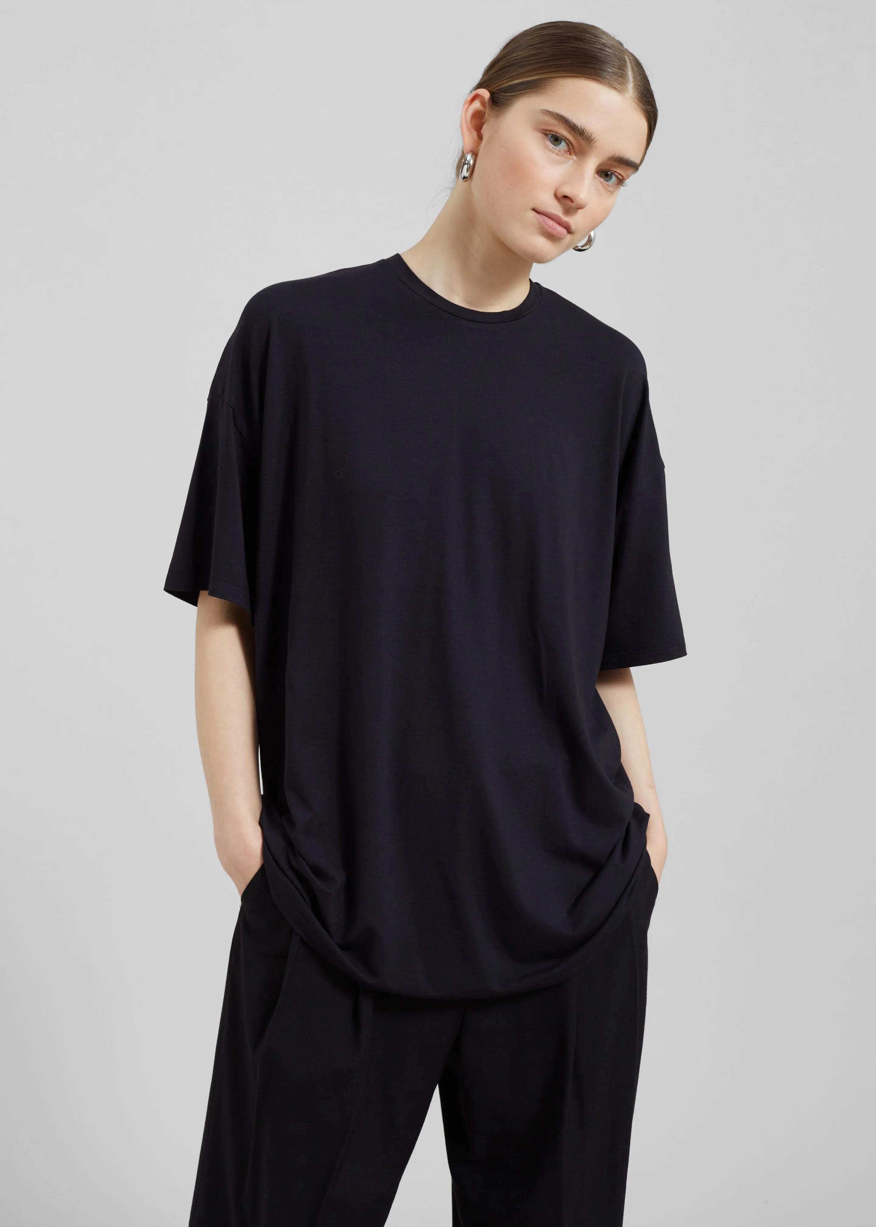 Ella Boxy Tee - Black sold by Frankie Shop product image thumbnail 3