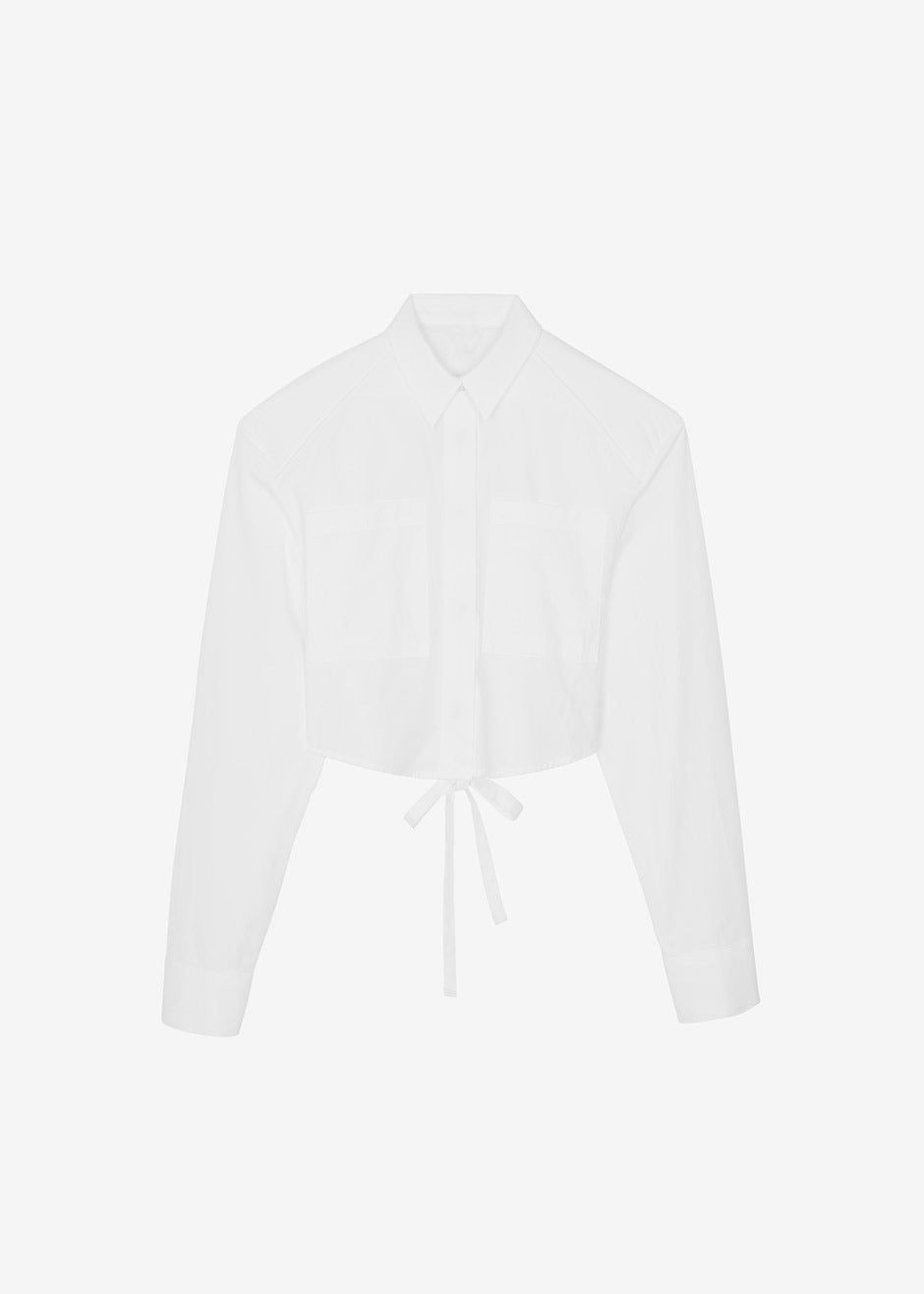 Romi Shoulder Padded Shirt - White sold by Frankie Shop product image thumbnail 9