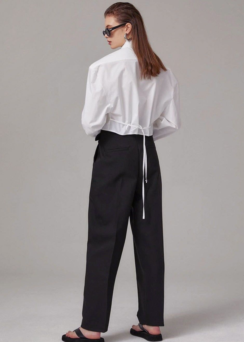 Romi Shoulder Padded Shirt - White sold by Frankie Shop product image thumbnail 5