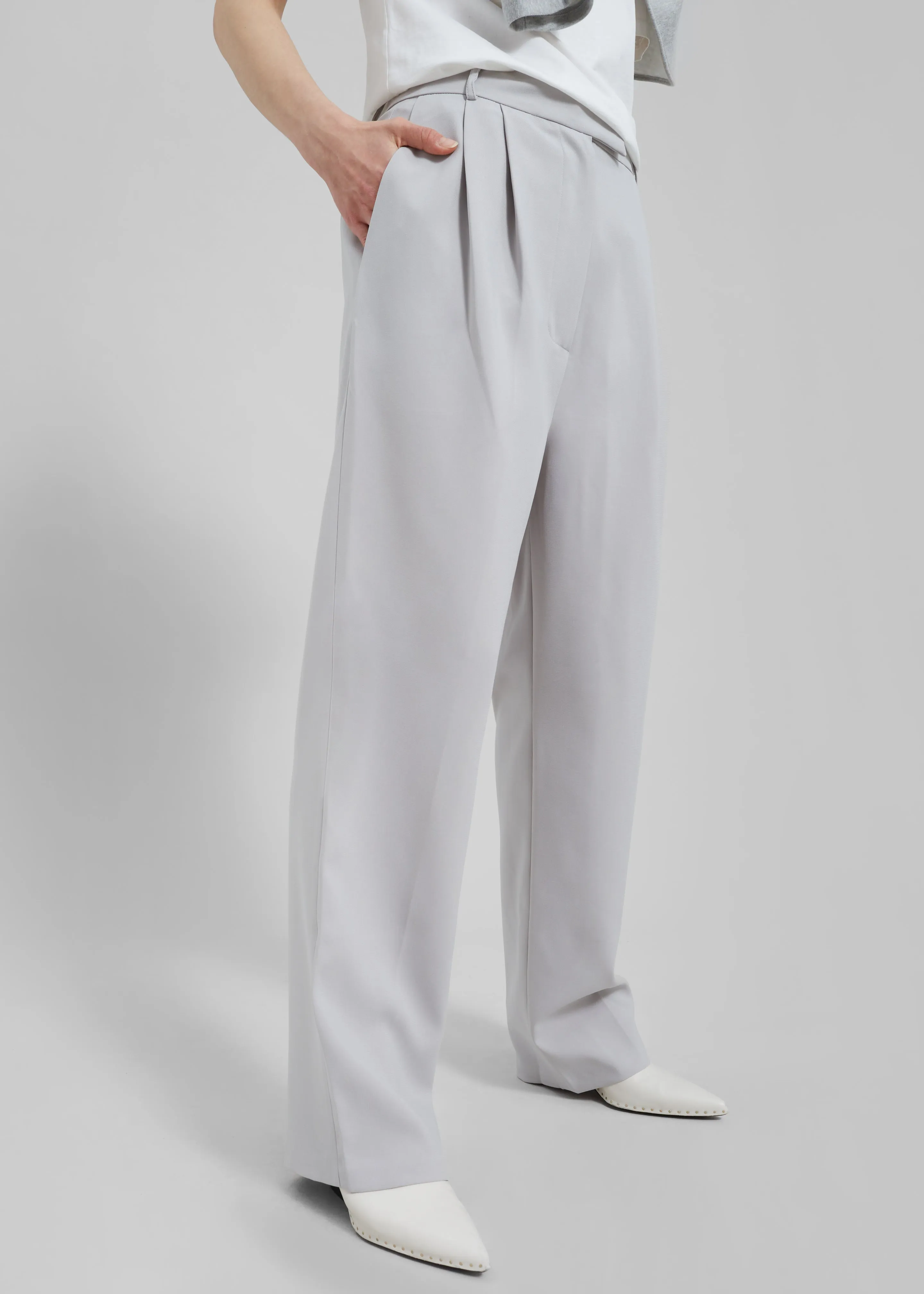 Bea Pleated Suit Pants - Grey sold by Frankie Shop product image thumbnail 2