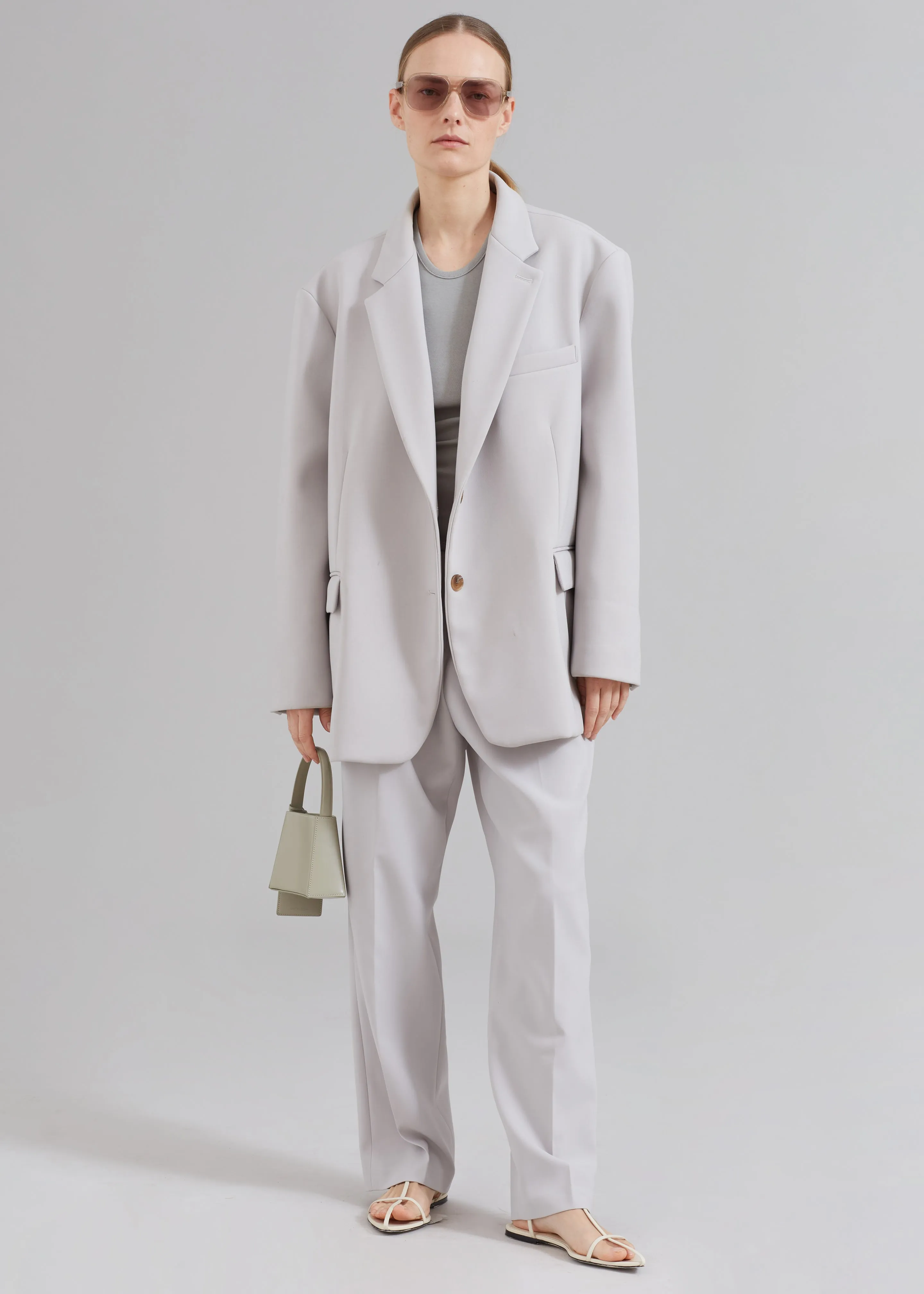 Bea Pleated Suit Pants - Grey sold by Frankie Shop product image thumbnail 5