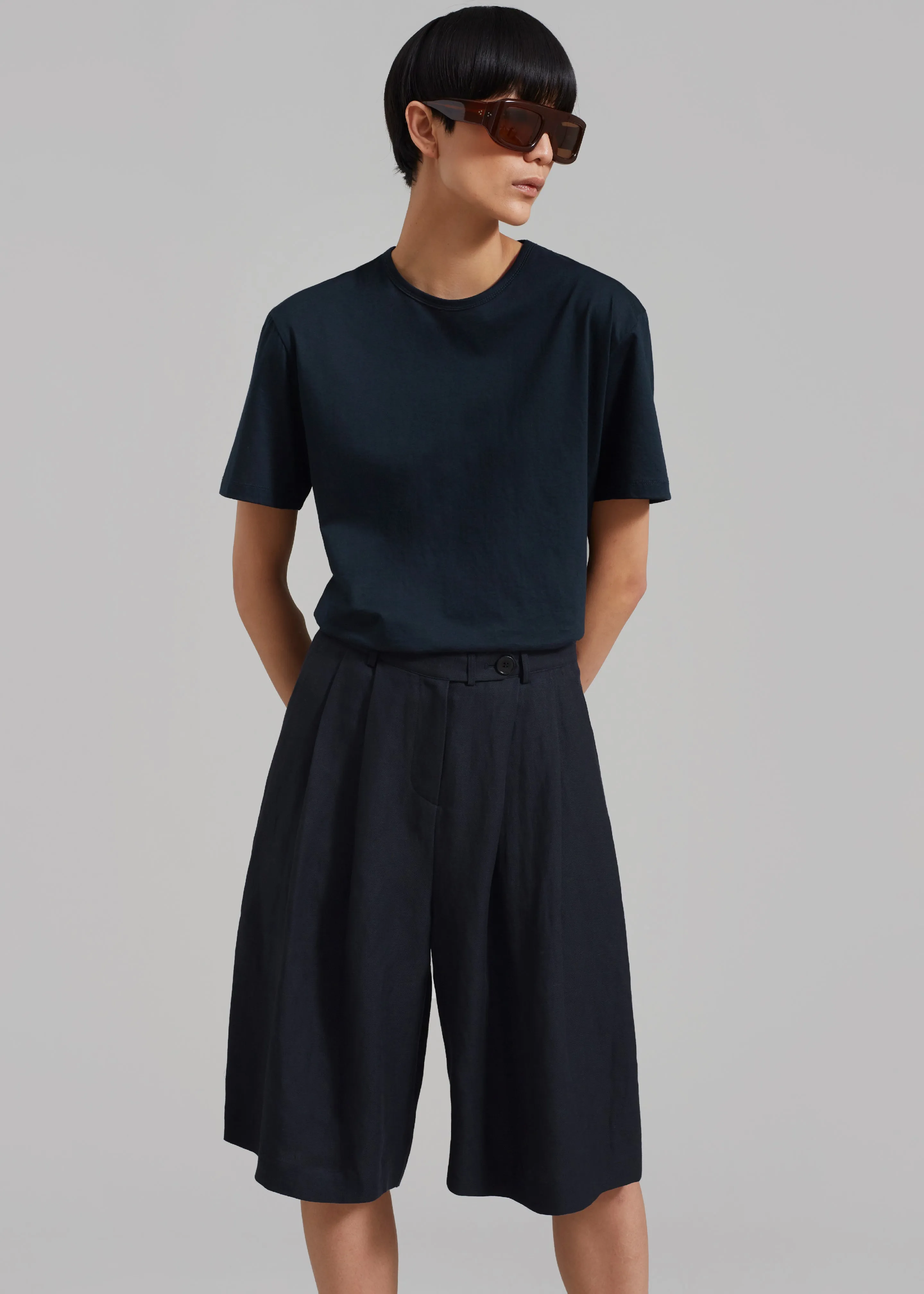 Connell Boxy Tee - Navy sold by Frankie Shop product image thumbnail 4