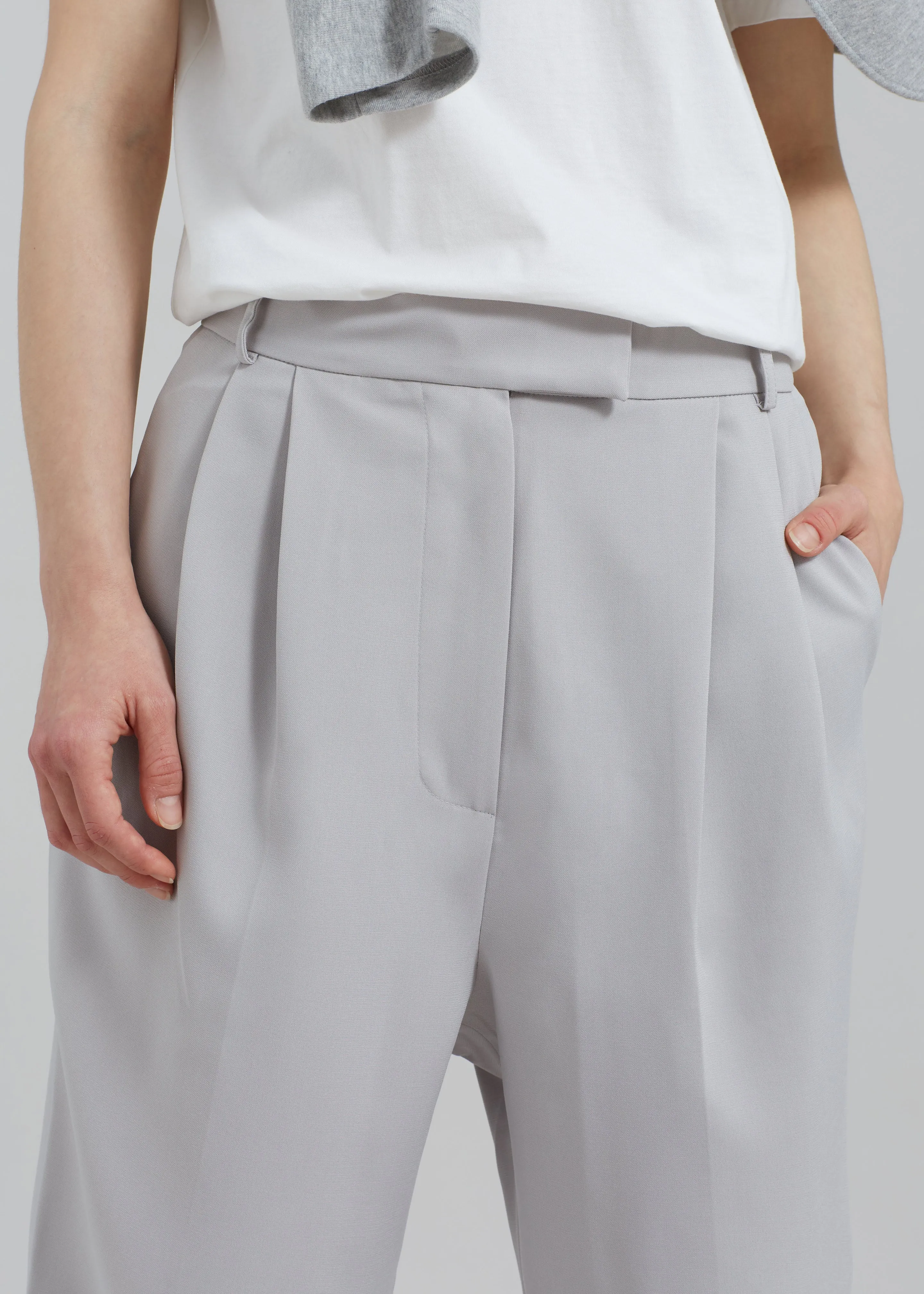 Bea Pleated Suit Pants - Grey sold by Frankie Shop product image thumbnail 4