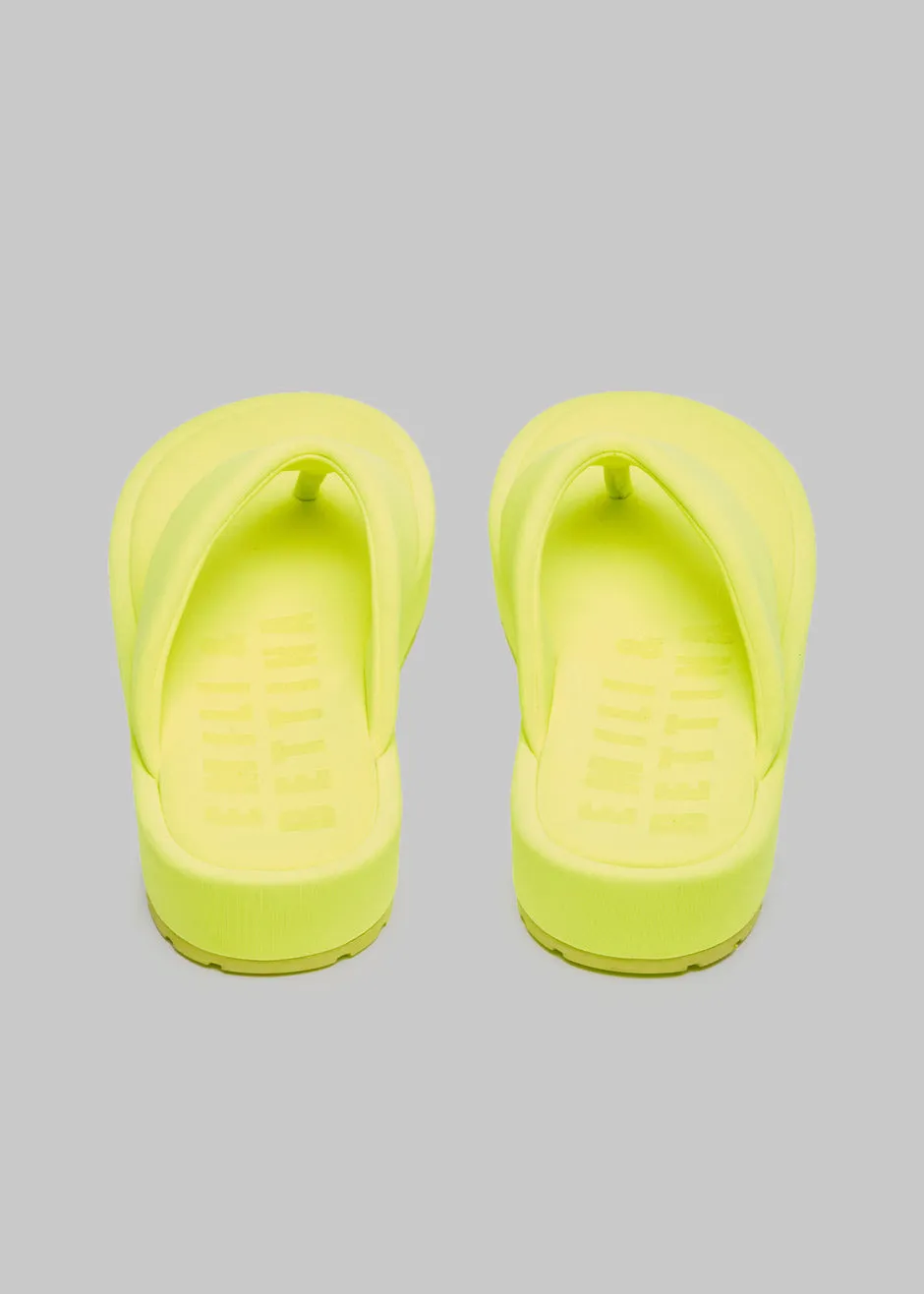Emili x Bettina Vermillon Anastasia Thongs - Yellow sold by Frankie Shop product image thumbnail 3