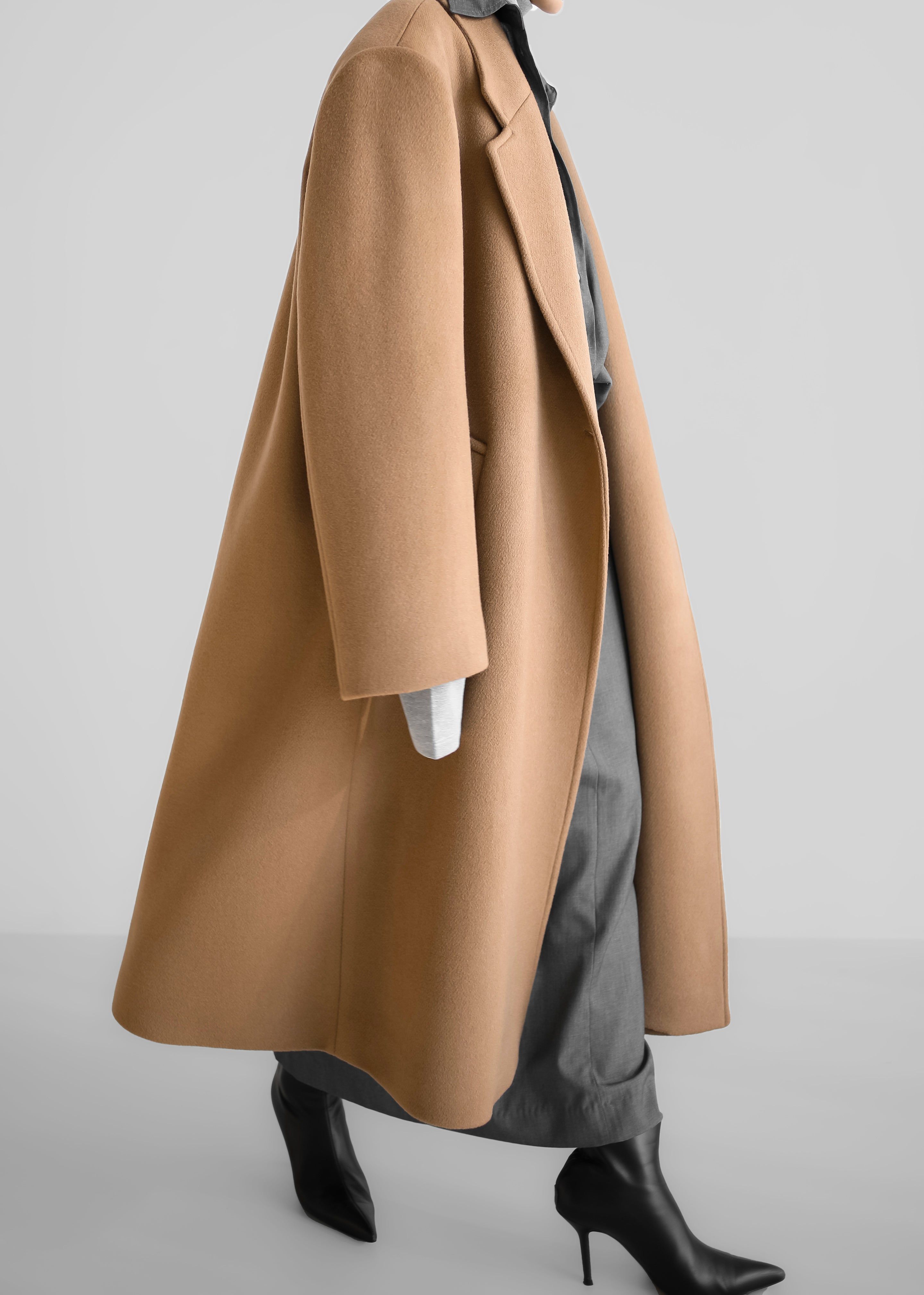 Jadyn Double Breasted Coat - Camel sold by Frankie Shop product image thumbnail 4