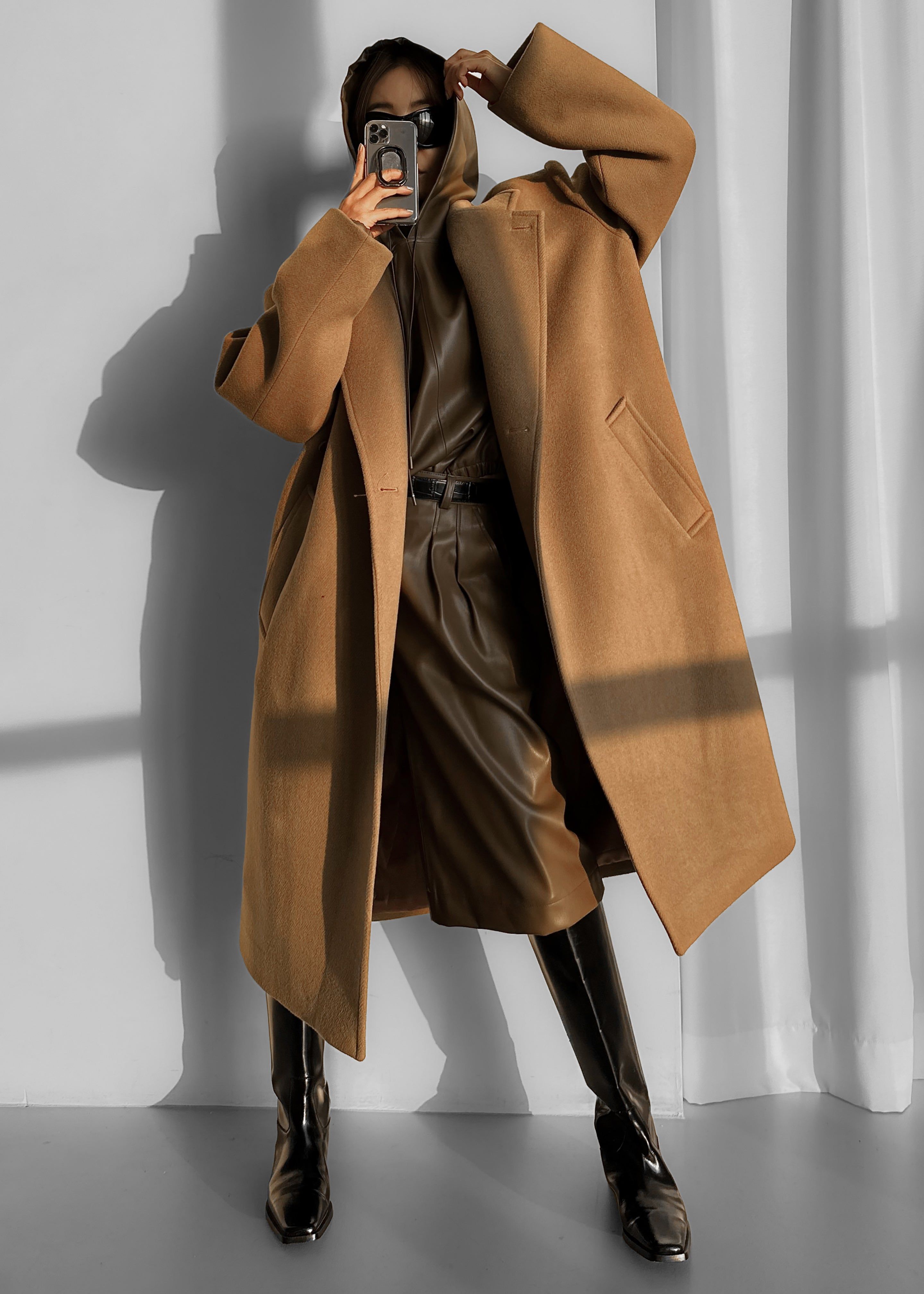 Jadyn Double Breasted Coat - Camel sold by Frankie Shop product image thumbnail 3