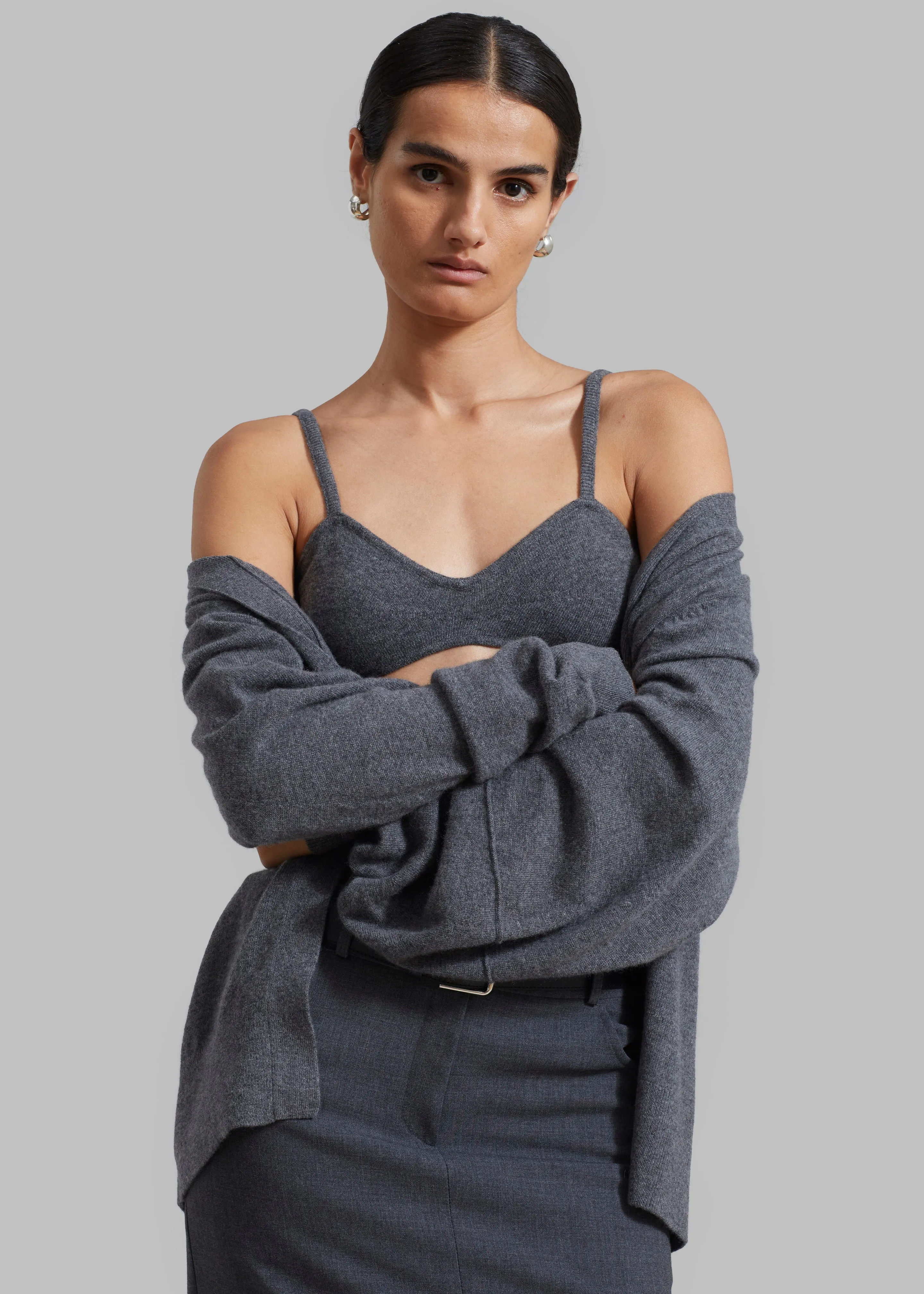 The Garment Como Bra Top - Grey Melange sold by Frankie Shop product image thumbnail 4