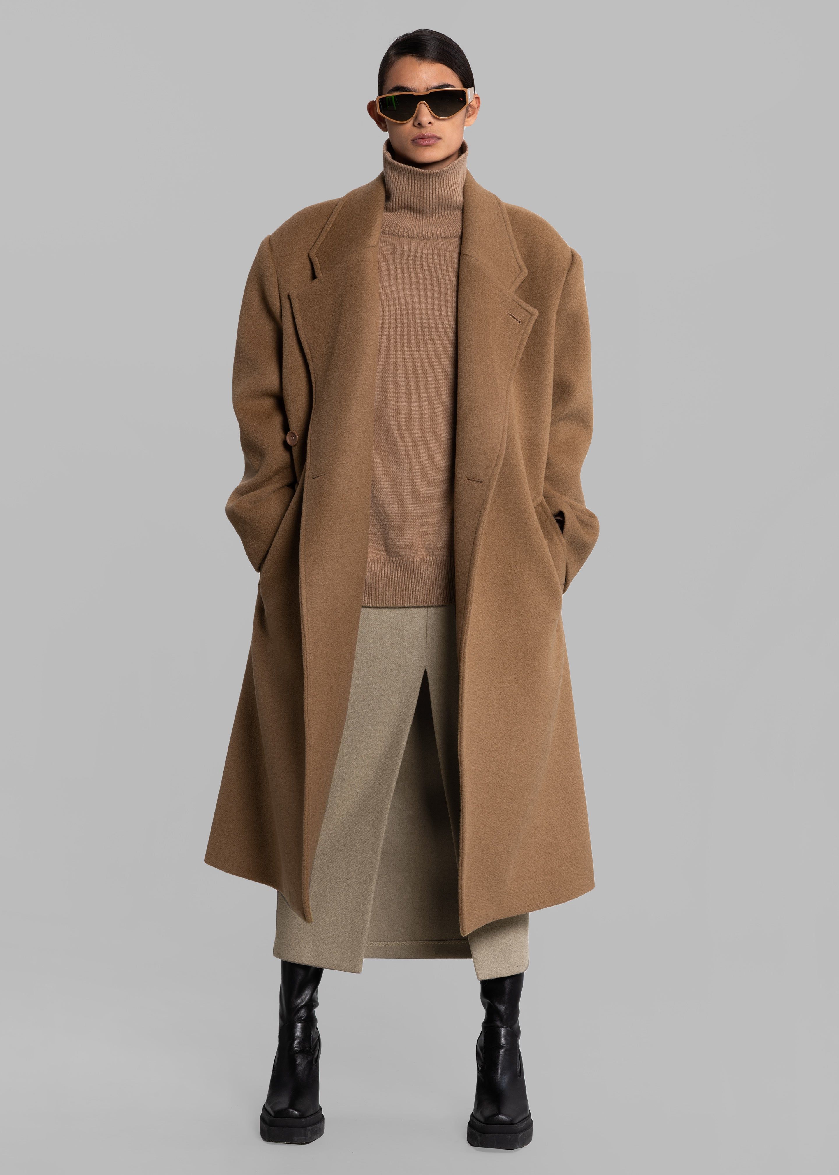 Jadyn Double Breasted Coat - Camel sold by Frankie Shop product image thumbnail 6