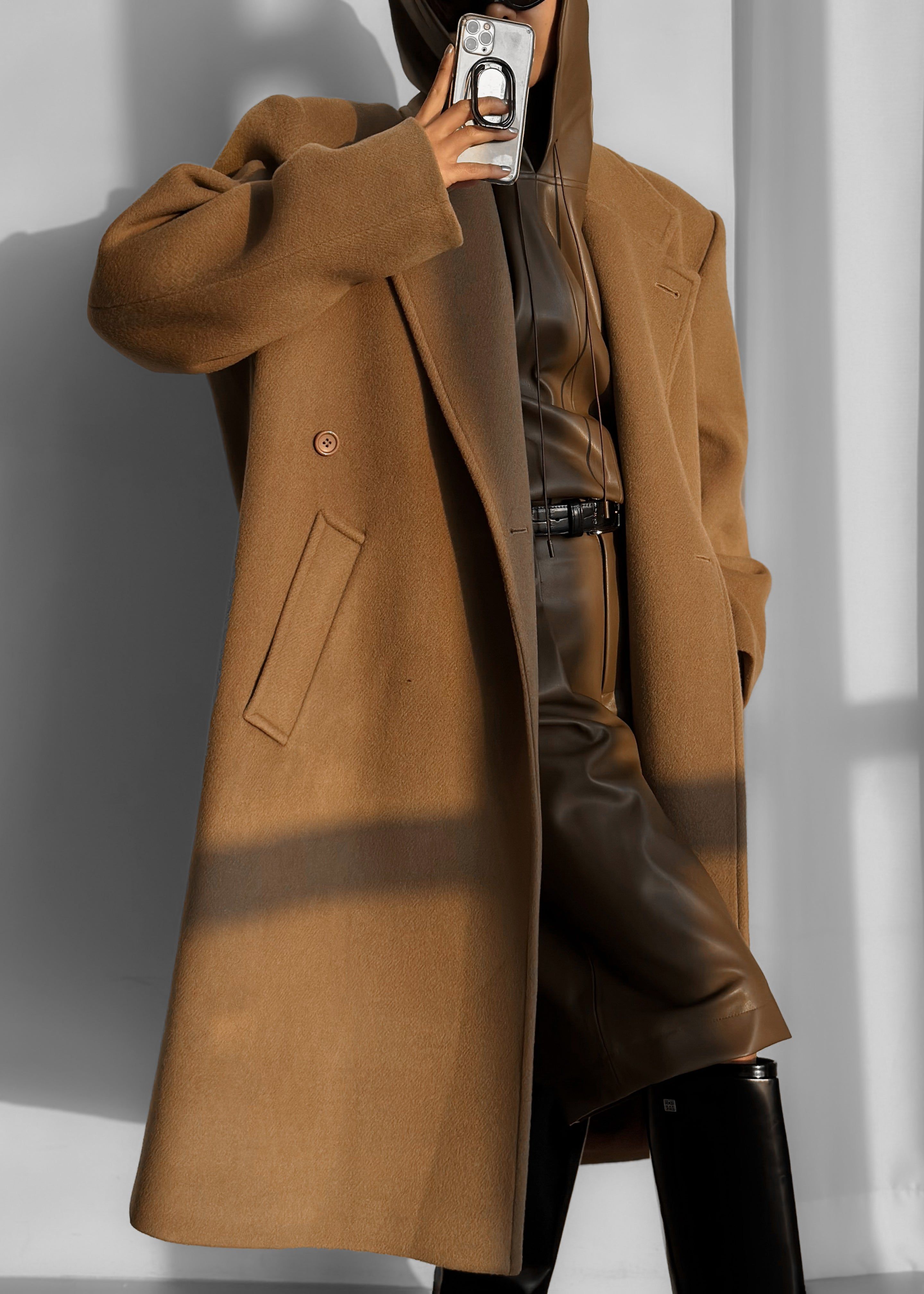 Jadyn Double Breasted Coat - Camel sold by Frankie Shop product image thumbnail 5