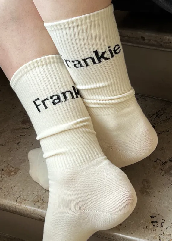 Frankie in English Ribbed Socks - Vanilla made by Frankie Shop