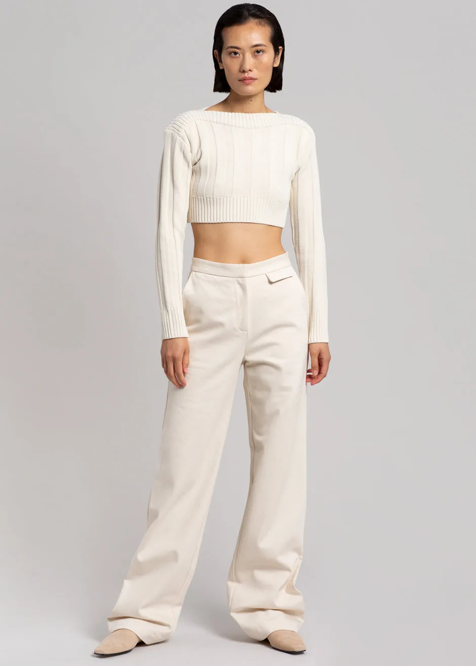 MATIN Slim Pant - Natural sold by Frankie Shop