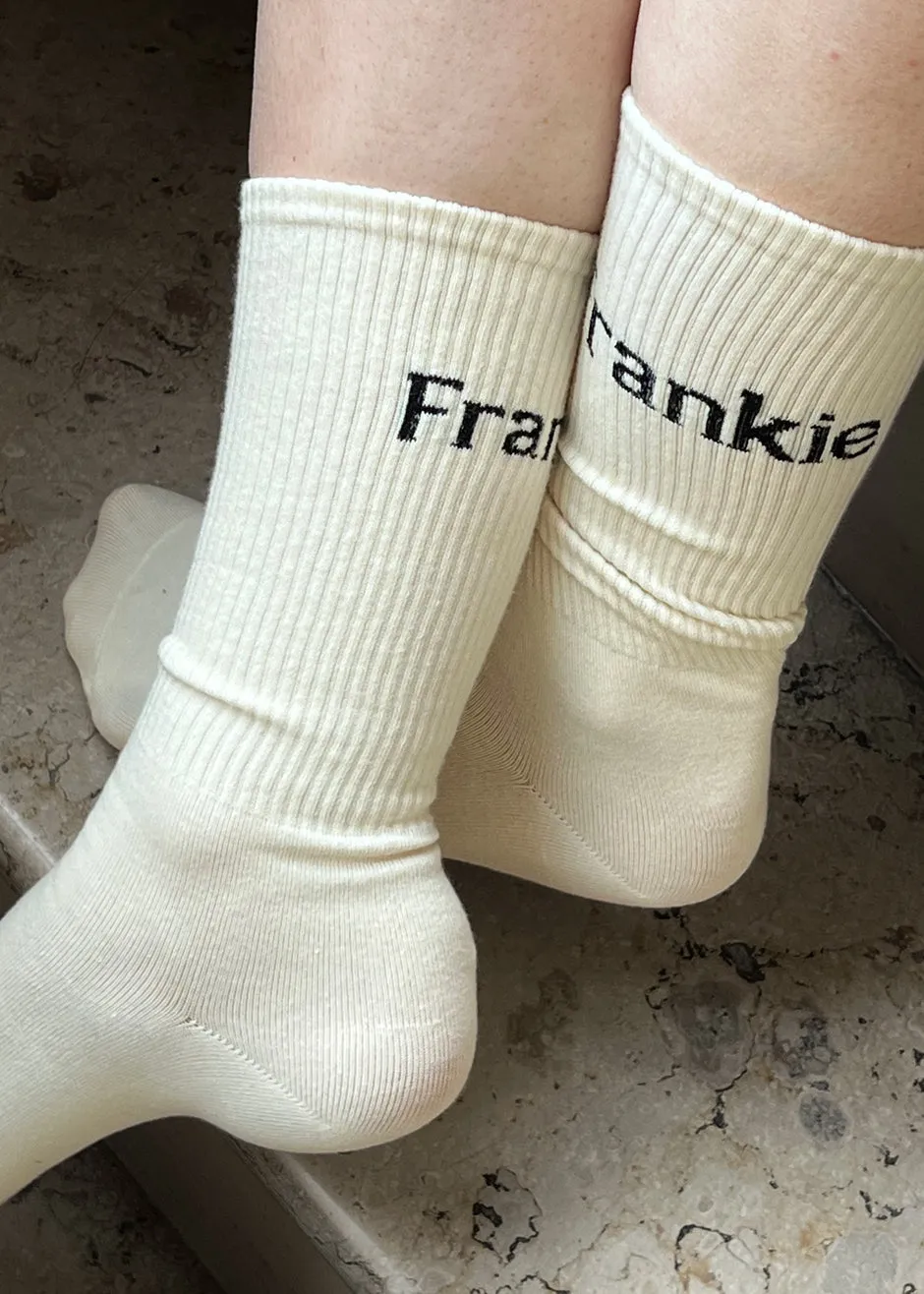 Frankie in English Ribbed Socks - Vanilla sold by Frankie Shop product image thumbnail 2
