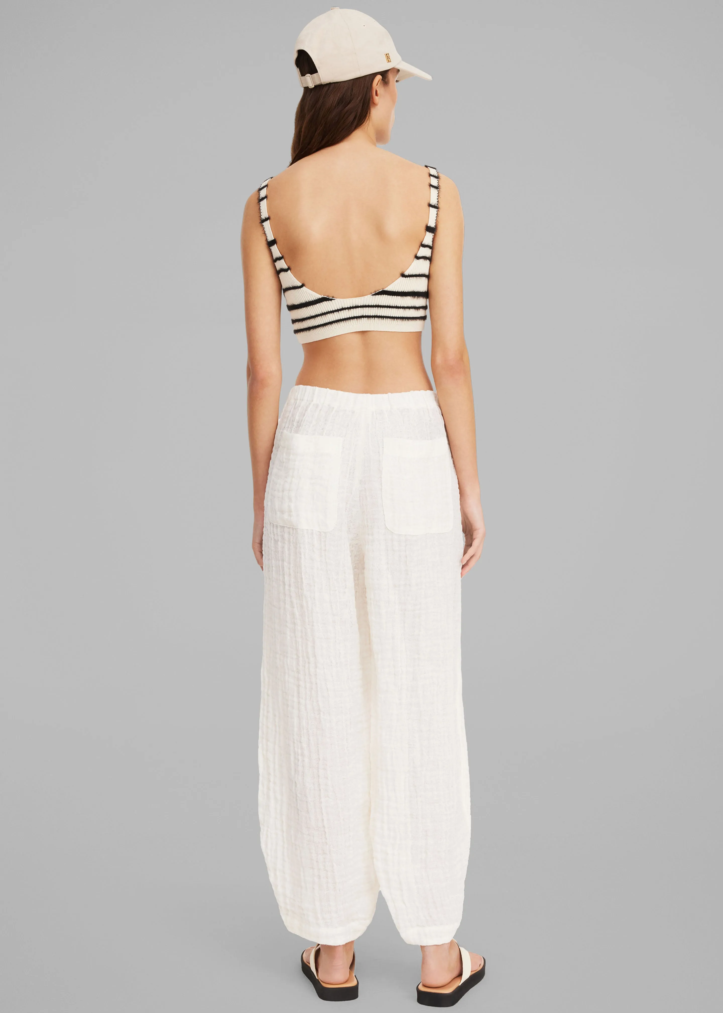 By Malene Birger Reggie Bralette - Black Stripe sold by Frankie Shop product image thumbnail 5