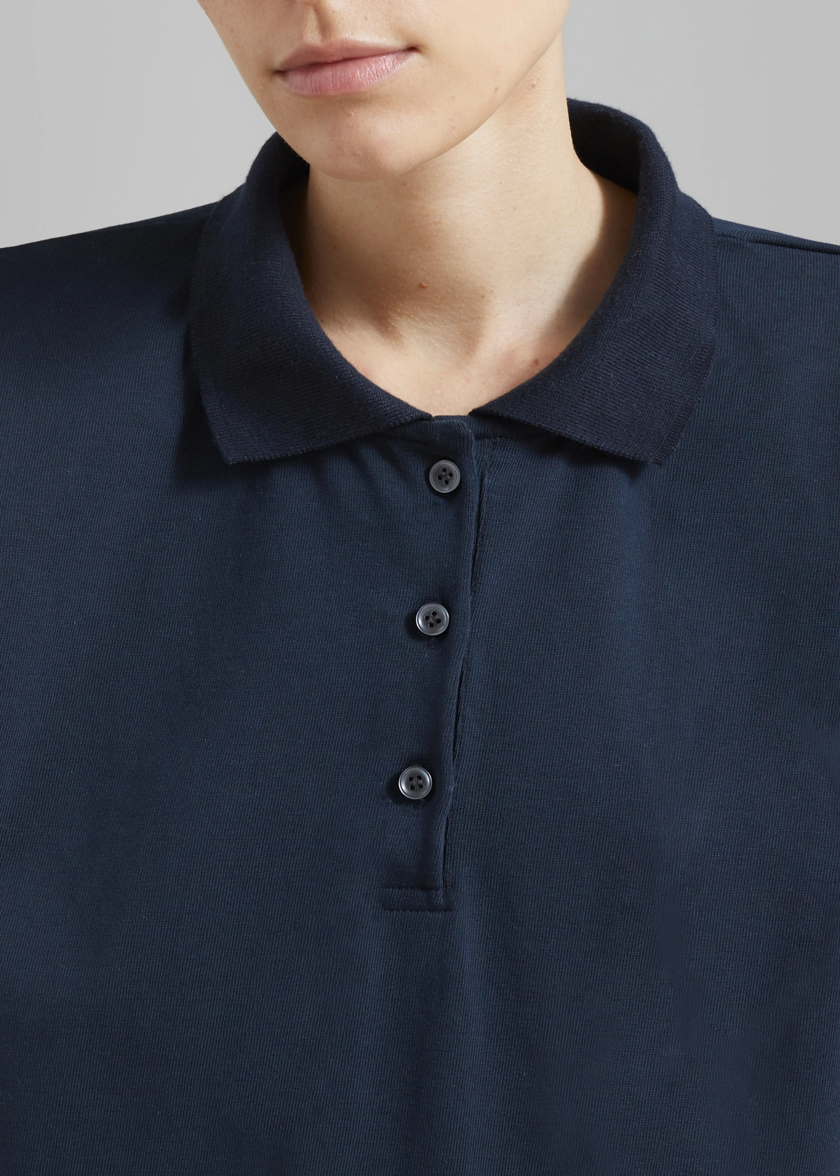 Chris Polo Padded Shoulders Mini Dress - Navy sold by Frankie Shop product image thumbnail 3