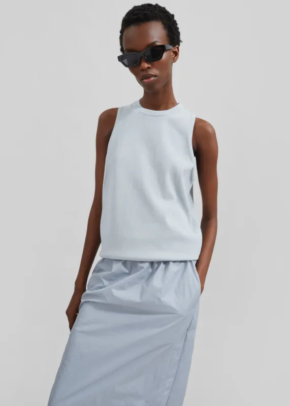 Eza Tank Top - Dusty Blue sold by Frankie Shop