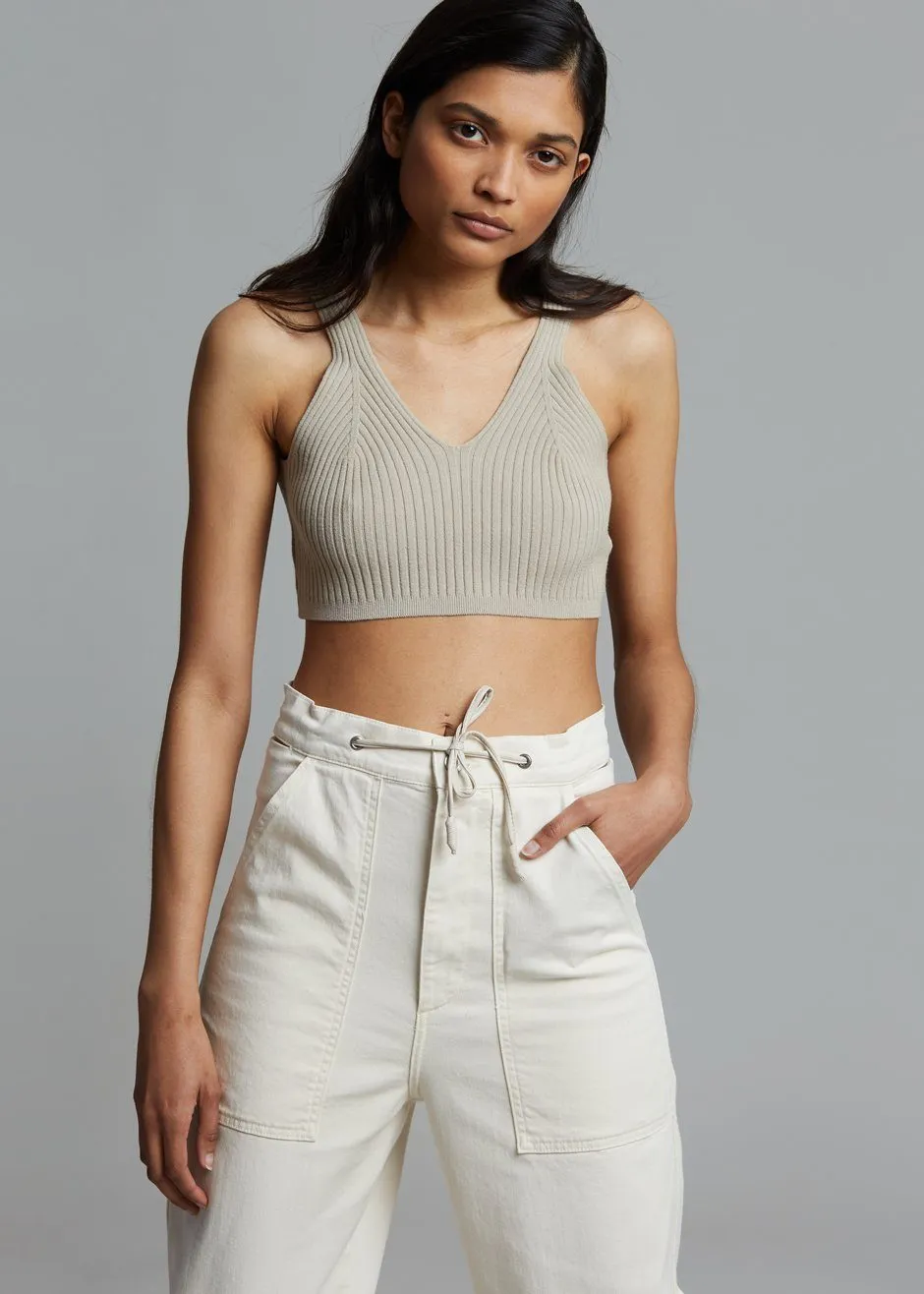 Athena Knit Bralette - Oyster sold by Frankie Shop product image thumbnail 5