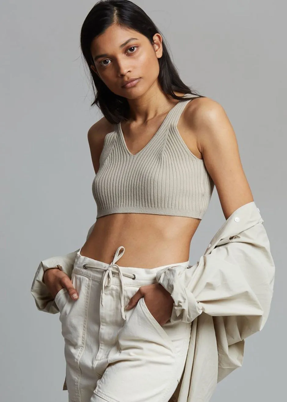 Athena Knit Bralette - Oyster sold by Frankie Shop product image thumbnail 4
