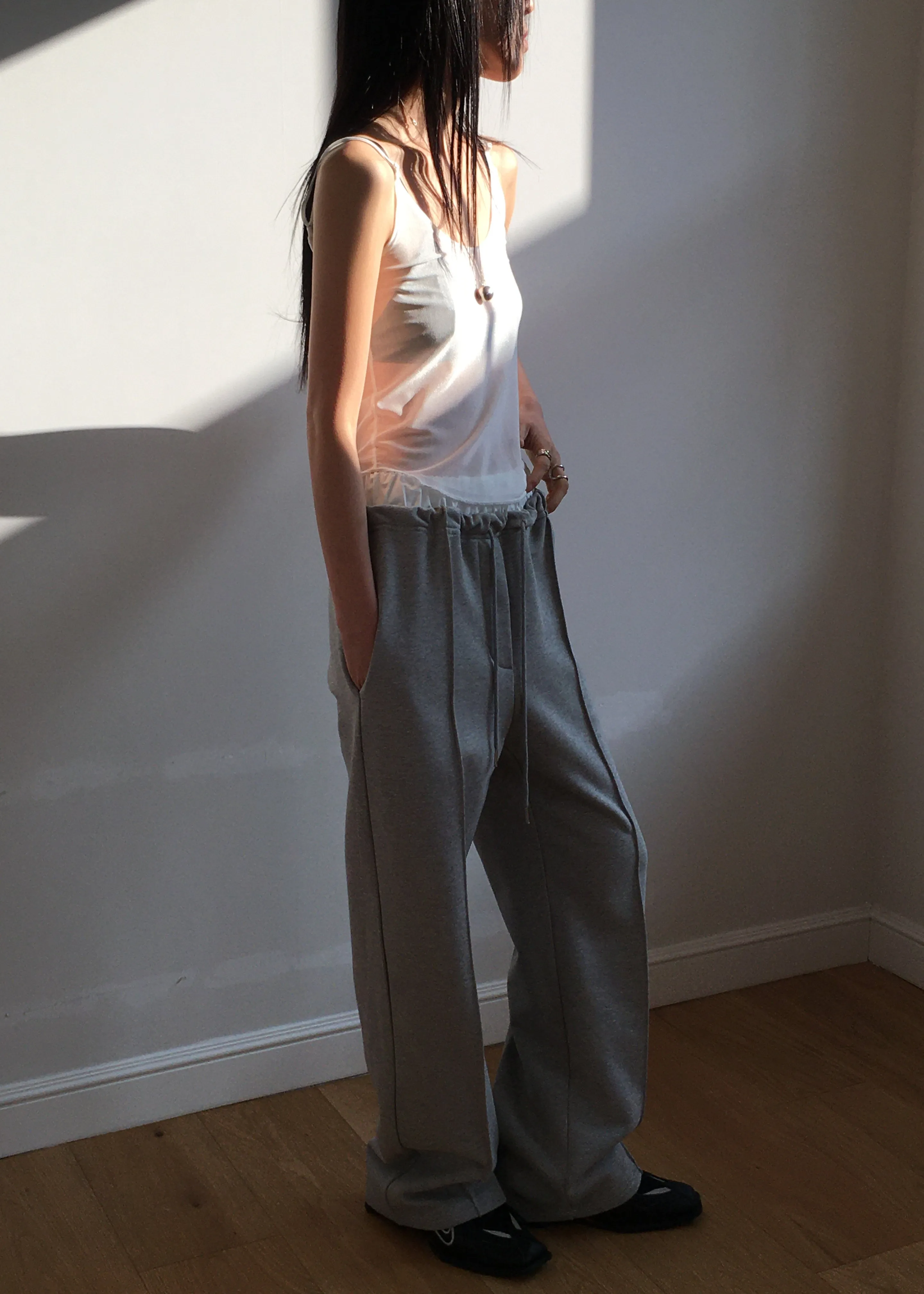 Kyla Sheer Tank Top - White sold by Frankie Shop product image thumbnail 2