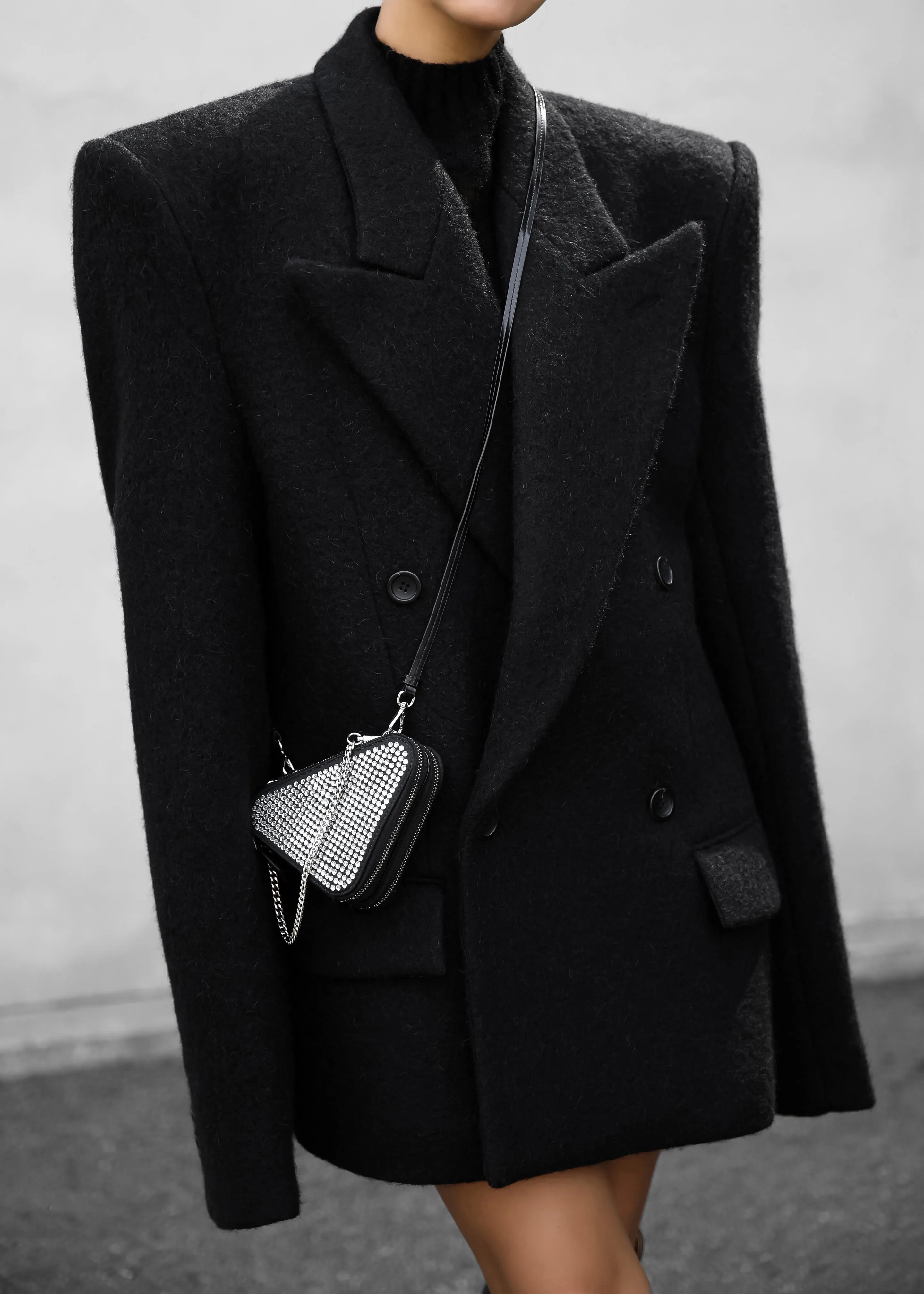 Keira Double Breasted Wool Blazer - Black sold by Frankie Shop product image thumbnail 4