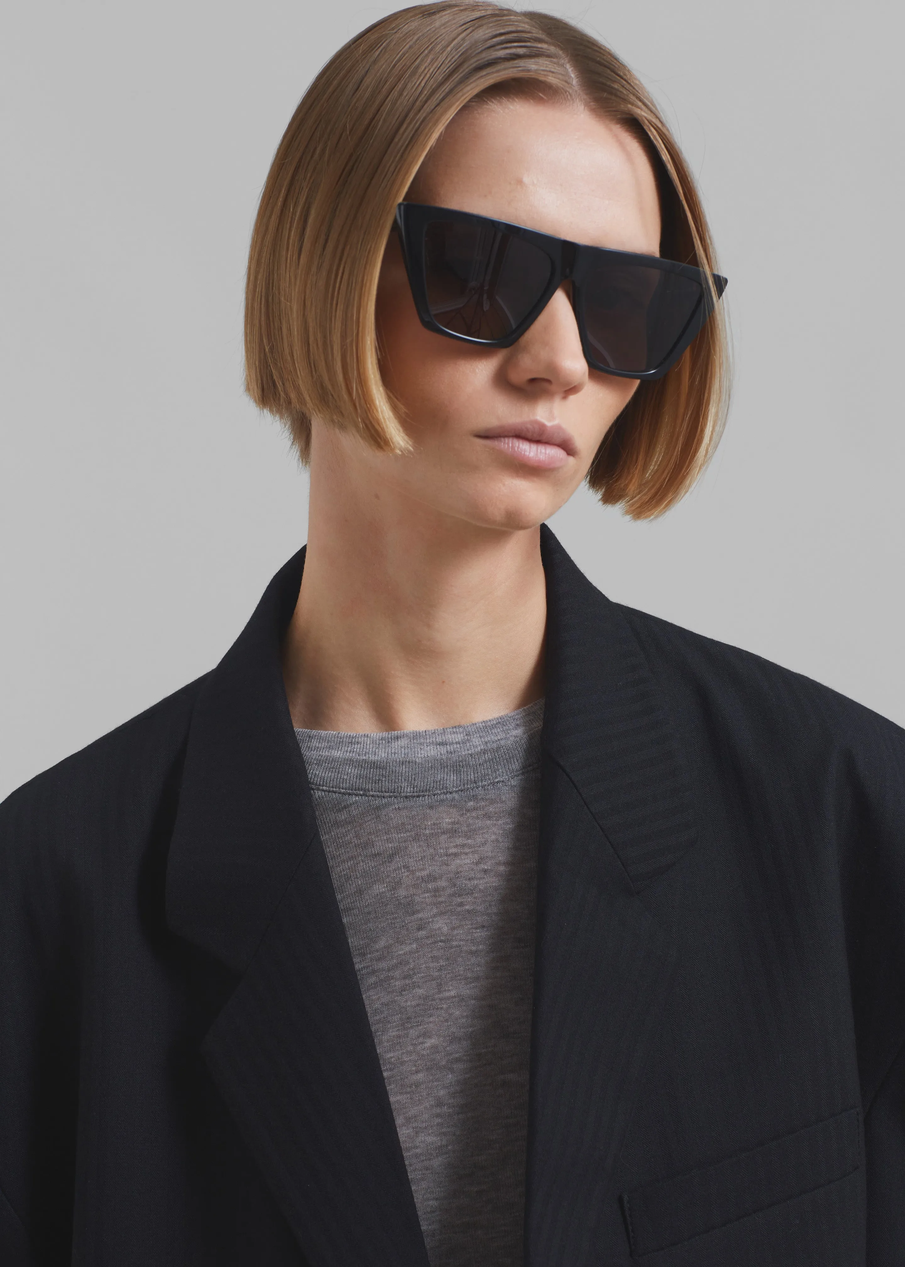 Ingrid Oversized Blazer - Black Stripe sold by Frankie Shop product image thumbnail 5